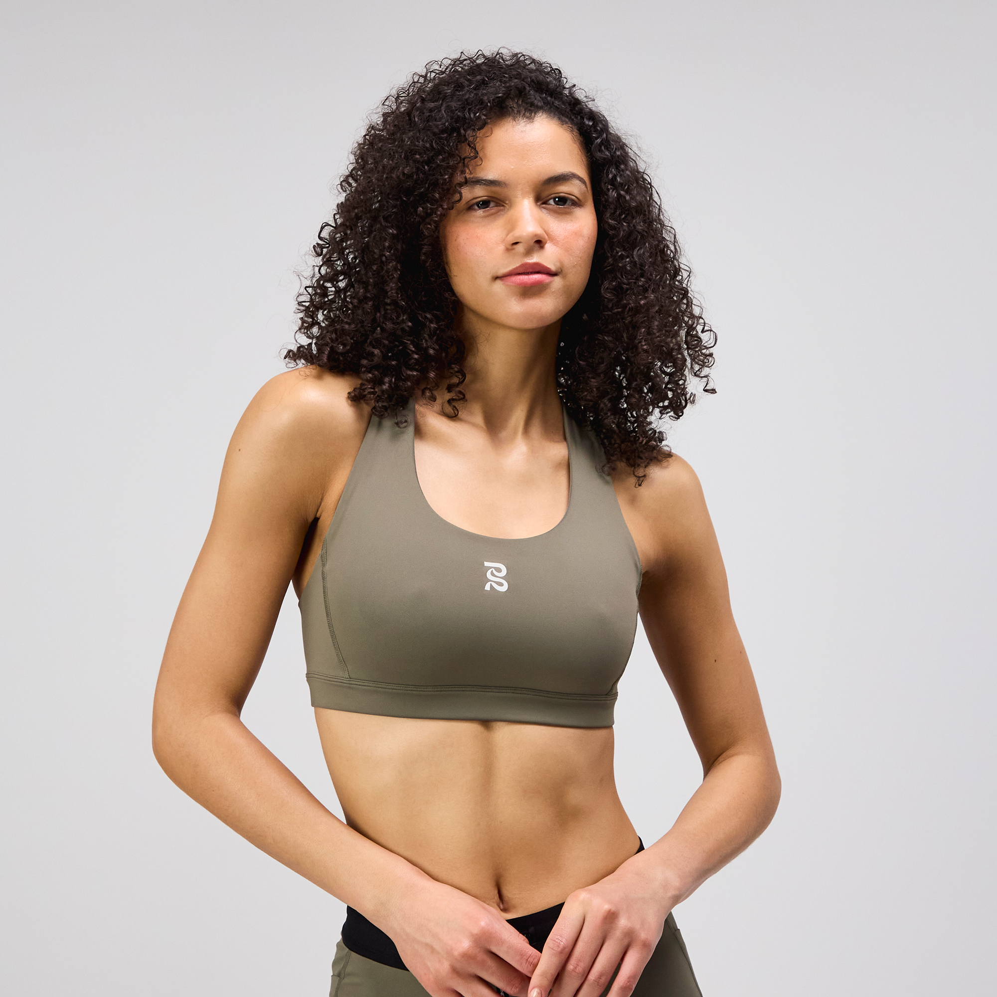 Stamina™ Scoop Neck Run Bra - Fatigue