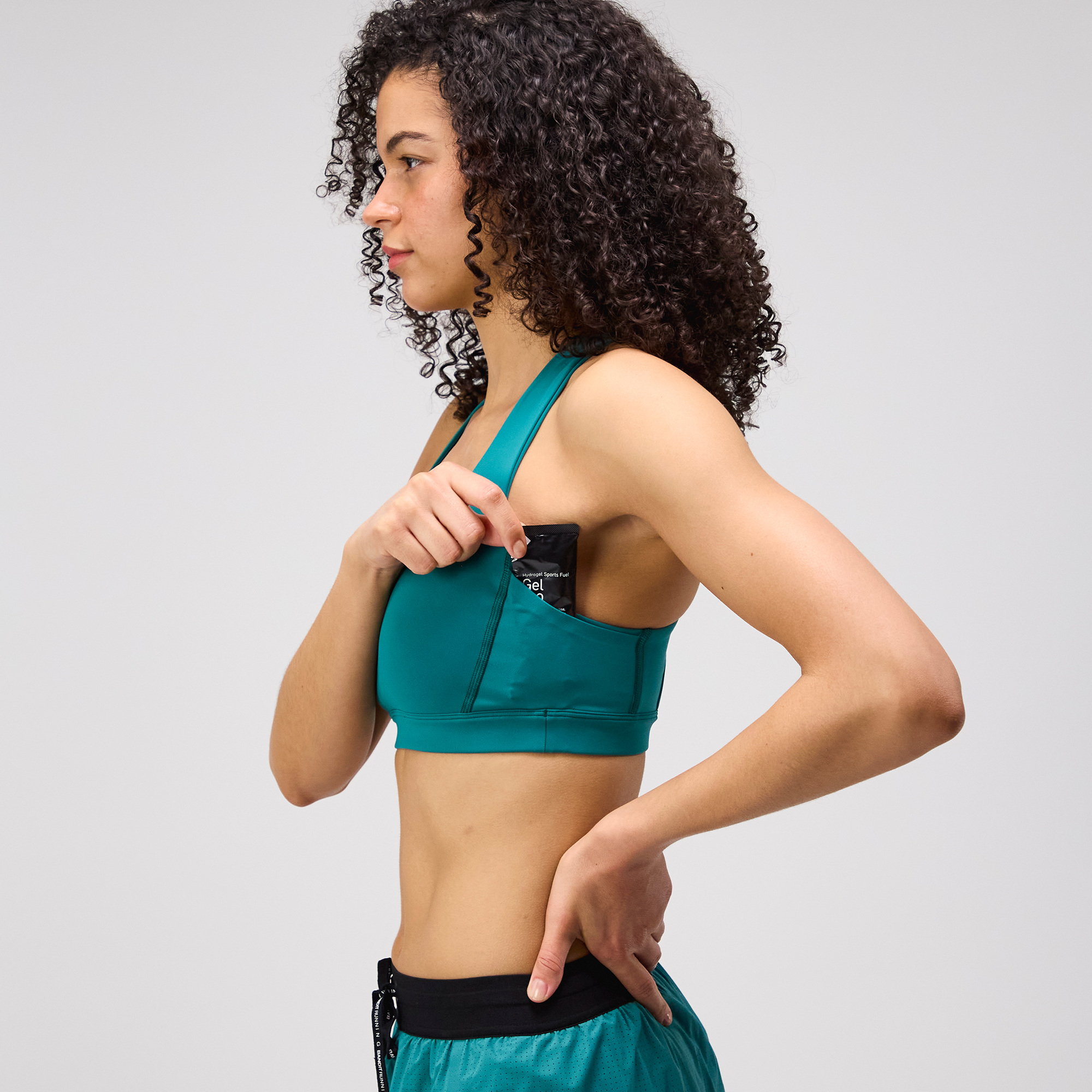 Stamina™ Scoop Neck Run Bra - Gulfstream