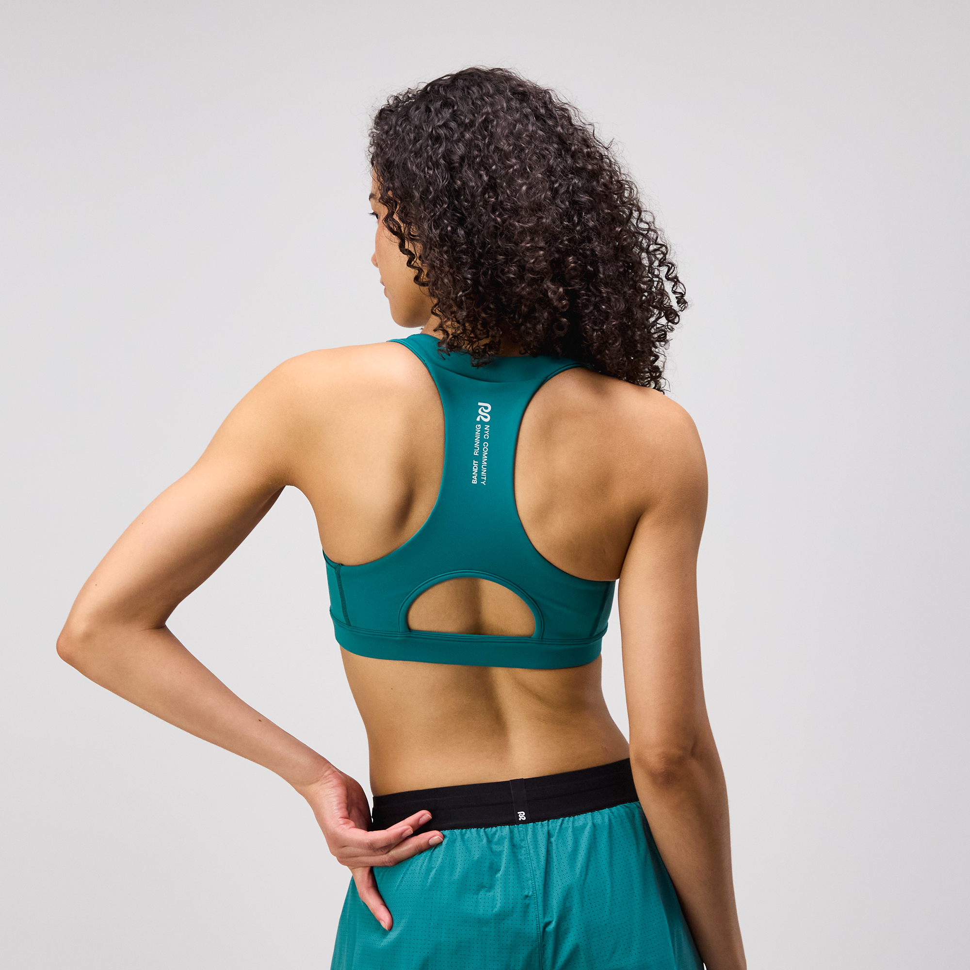 Stamina™ Scoop Neck Run Bra - Gulfstream
