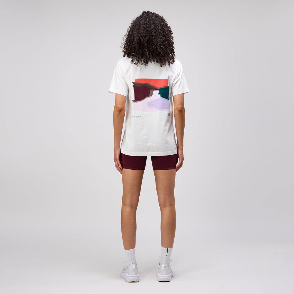 "Landscape" Cotton Tee, Unisex - White