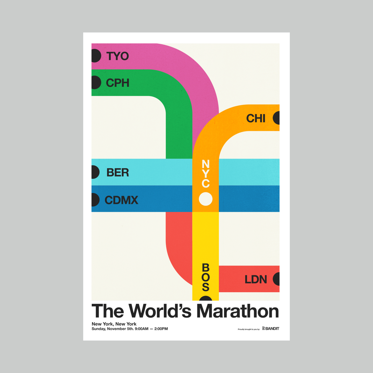 The World's Marathon Poster (24x36)