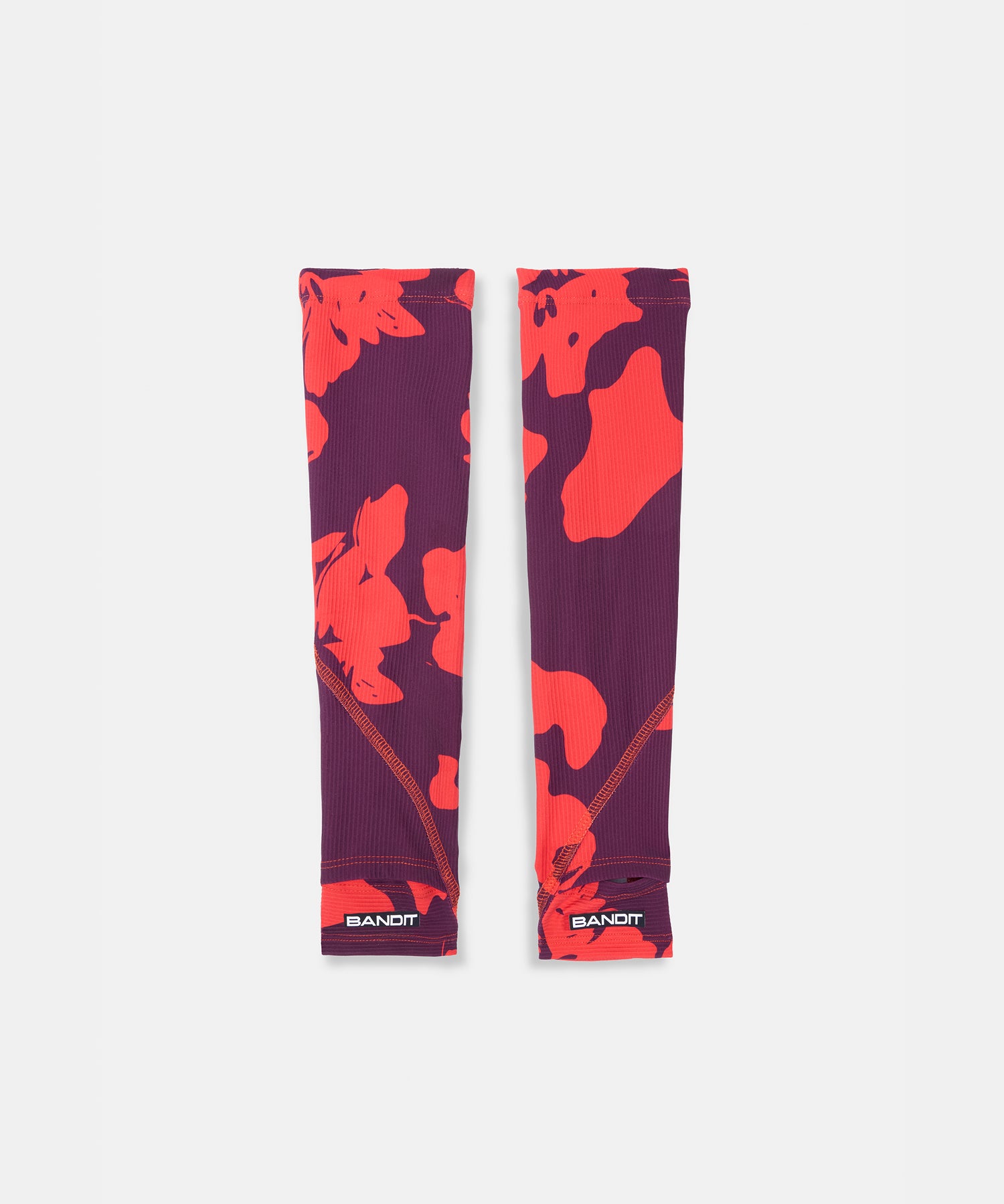 Cadence™ Compression Sleeves - Fleura, Fig / Intense Red