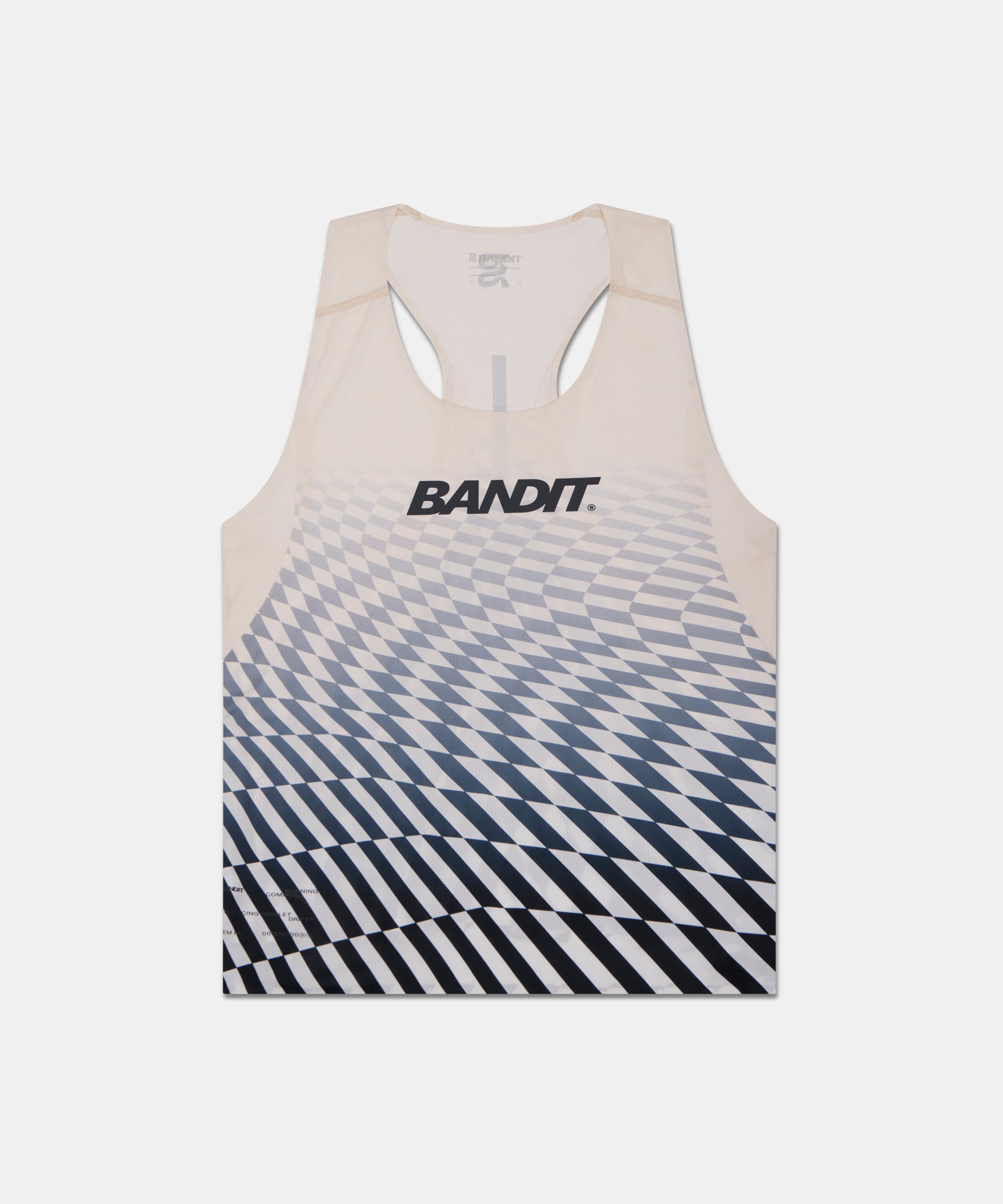 Drift™ Mosaic Racing Singlet - Black with Chalk