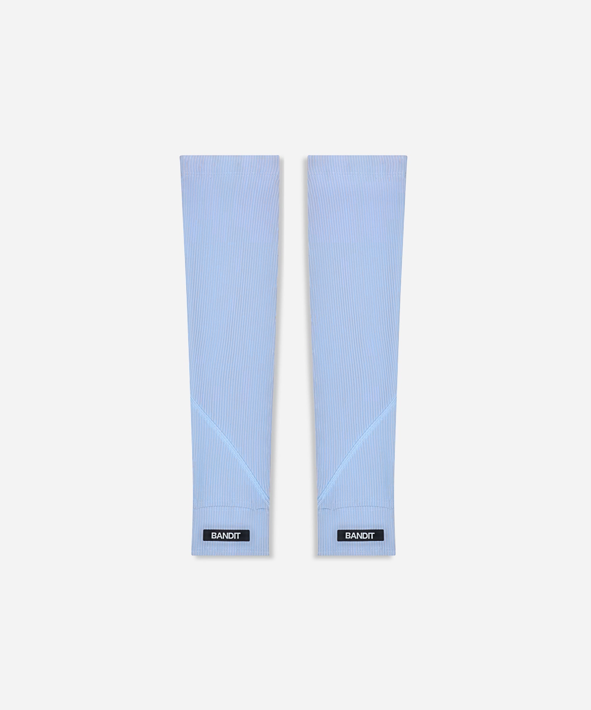 Striped Cadence™ Compression Sleeves - Breeze Blue
