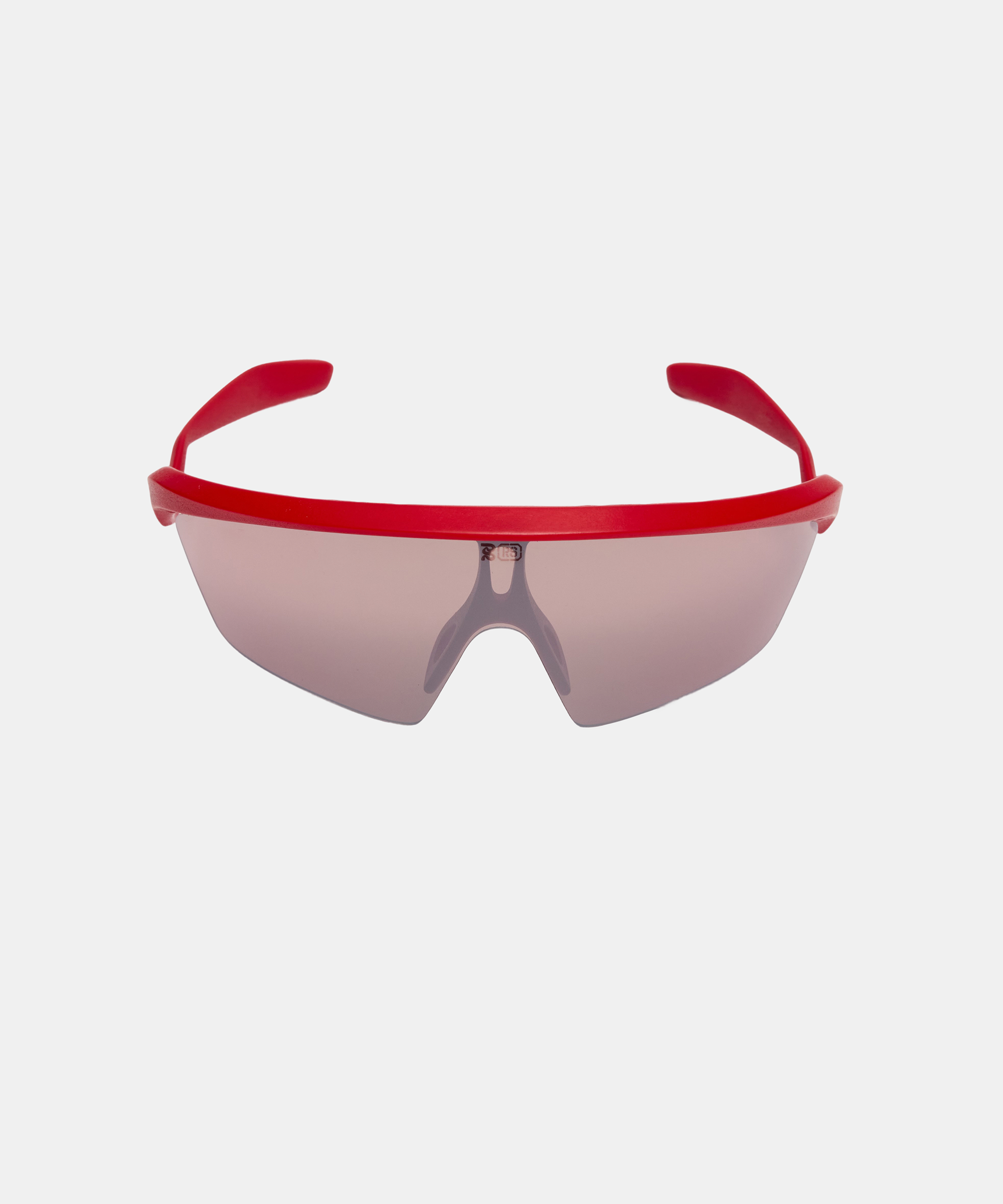 Research Studio Sunglasses - UNCUT - Intense Red with Alpine Silver Rose