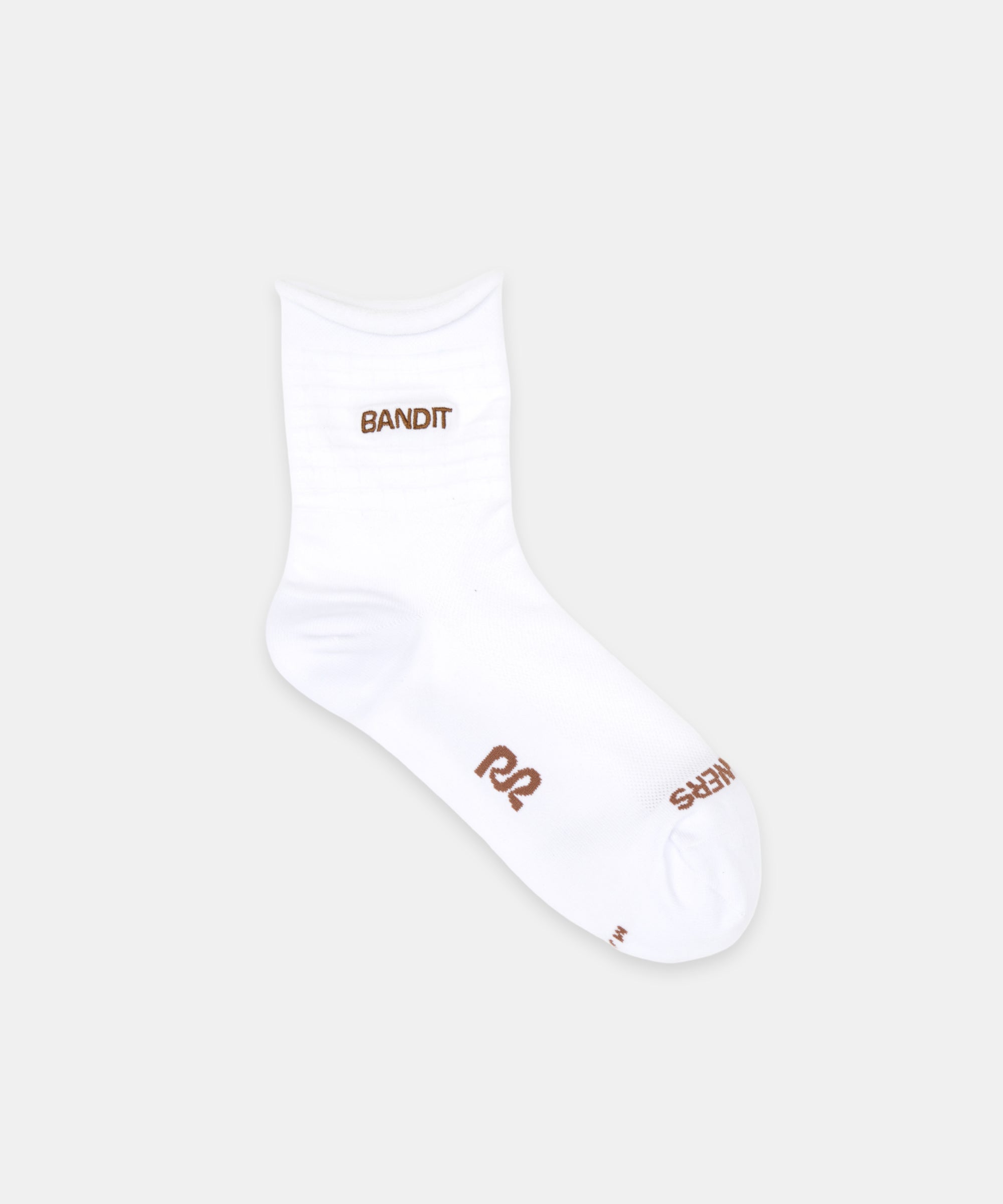 Grid Knit™ Run Socks - White with Baked Clay (2 Pack)