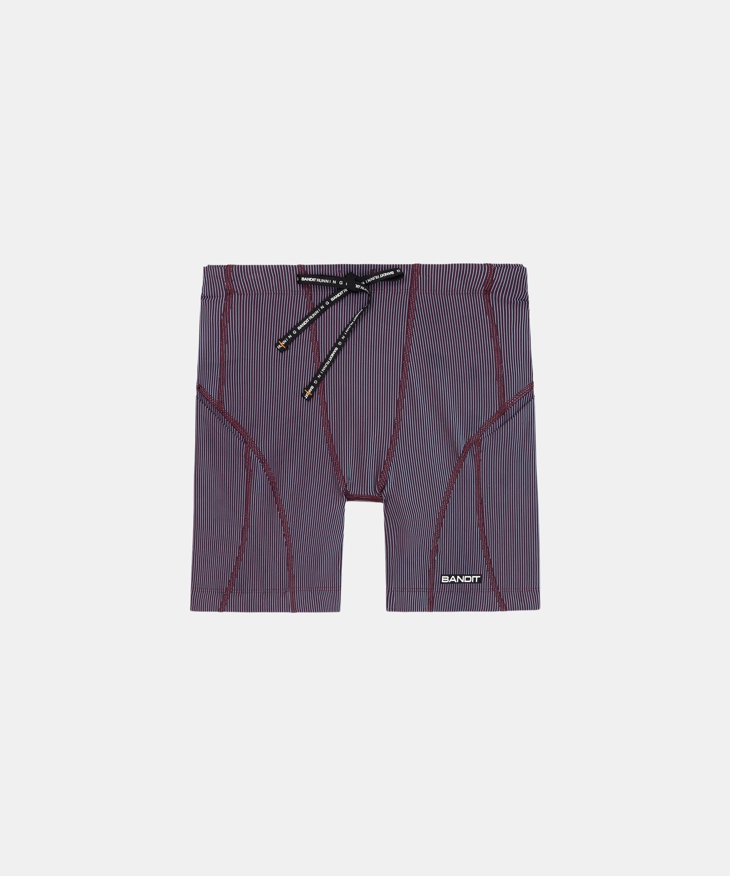Striped Cadence™ 7 Pocket Quarter Tights - Fig / Vintage Blue