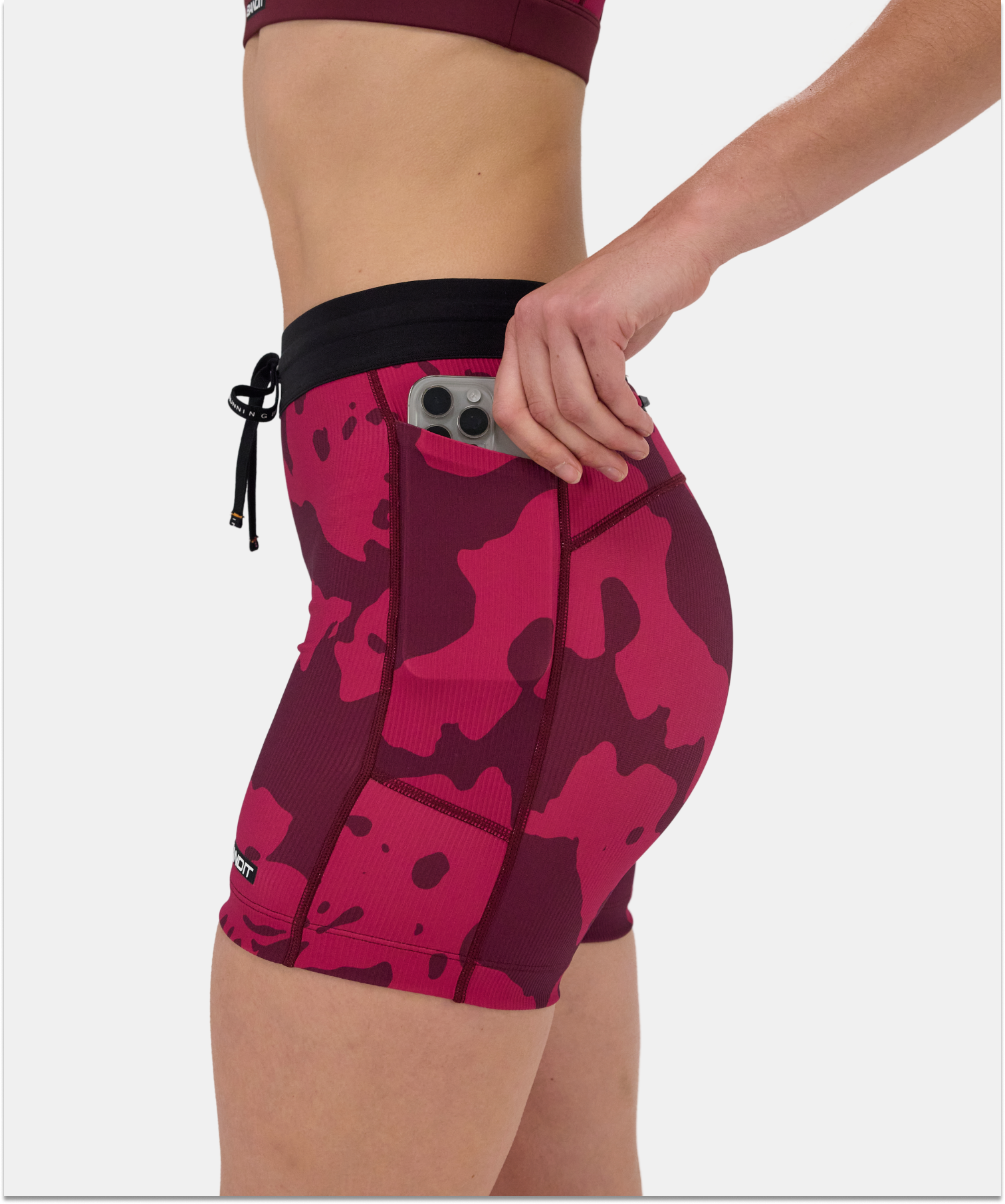 Cadence™ 5" Women's Compression Shorts - Fleura, Fig / Berry