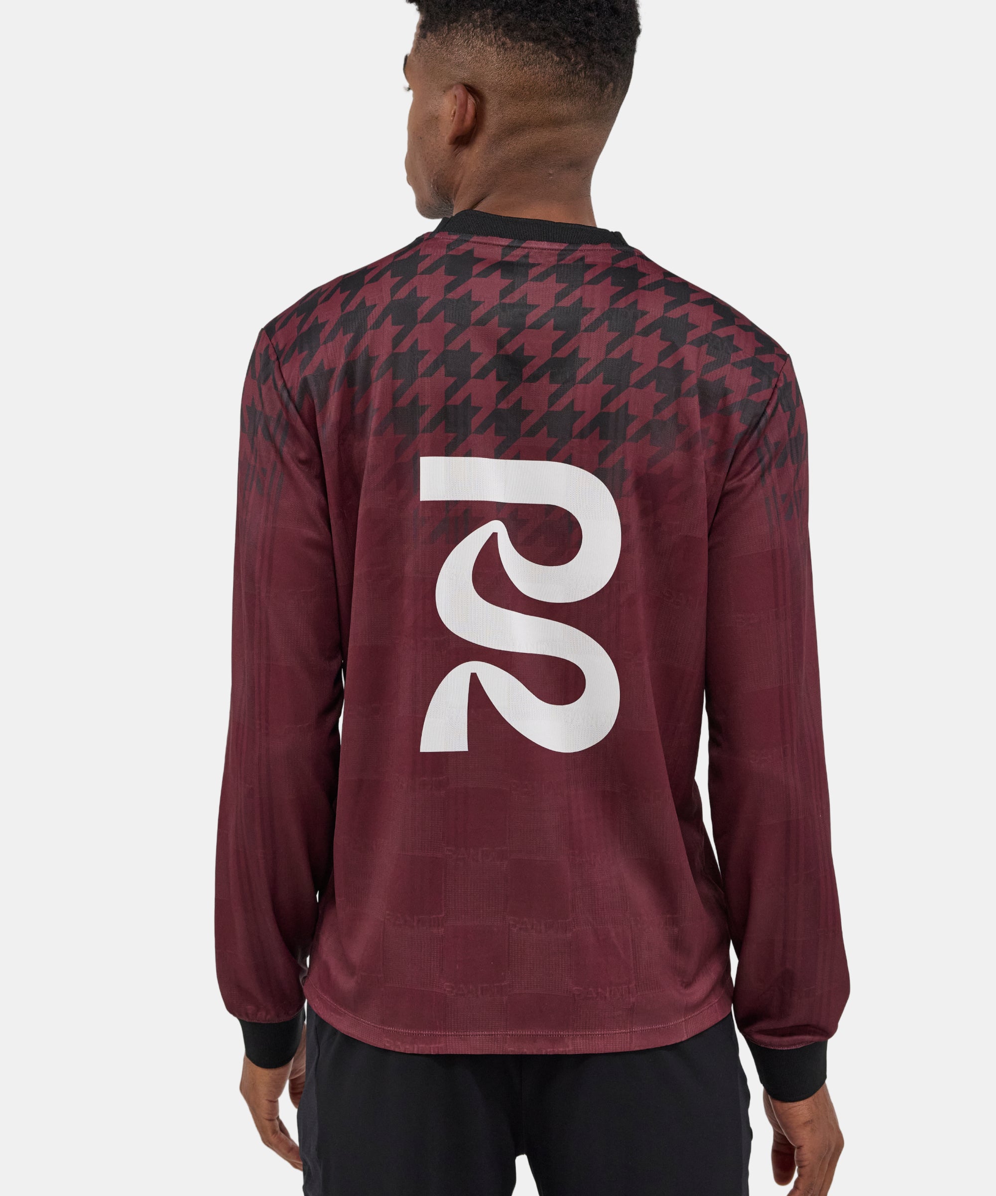 Jacquard Footy Long Sleeve - Fig Print