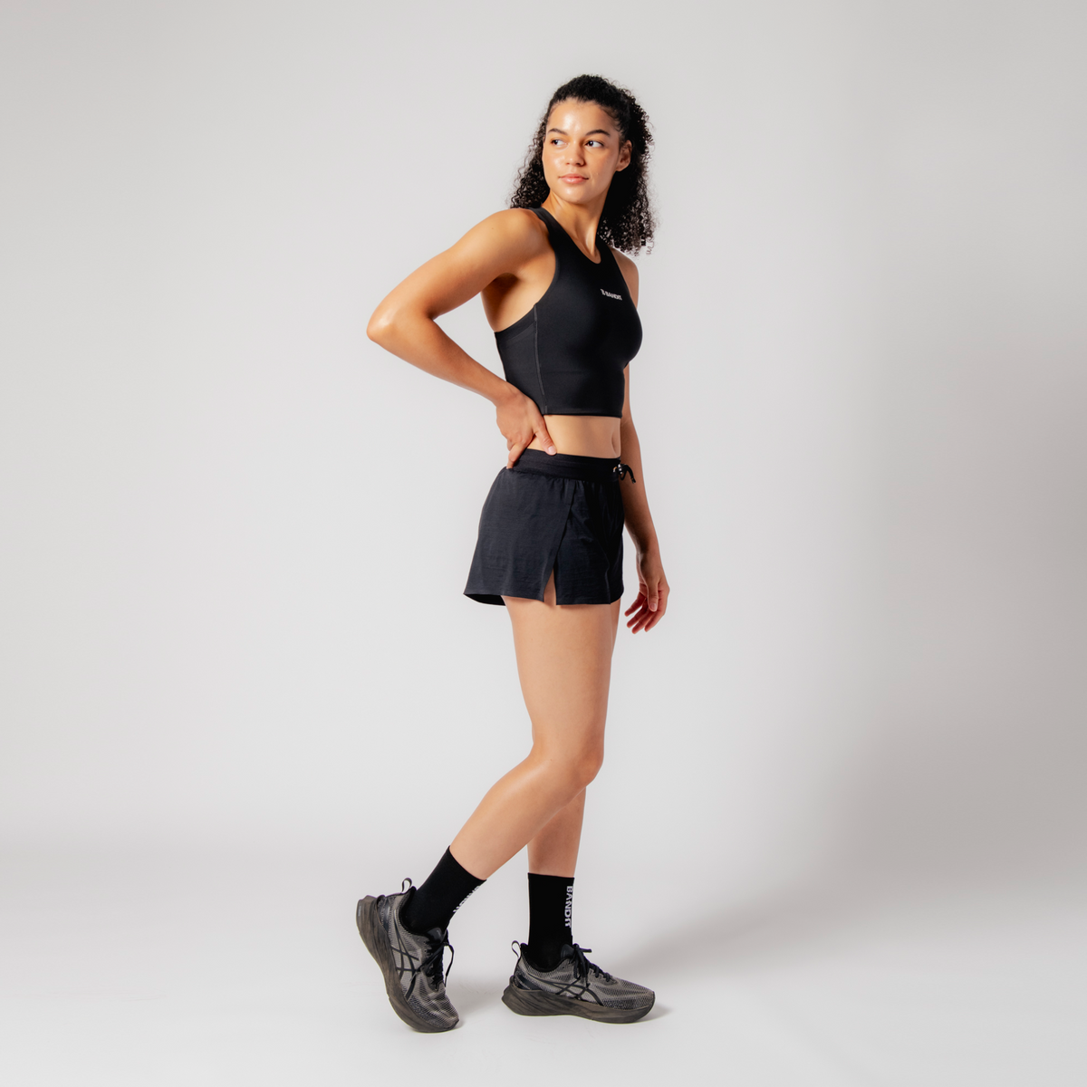 Stamina™ Compression Race Crop - Black