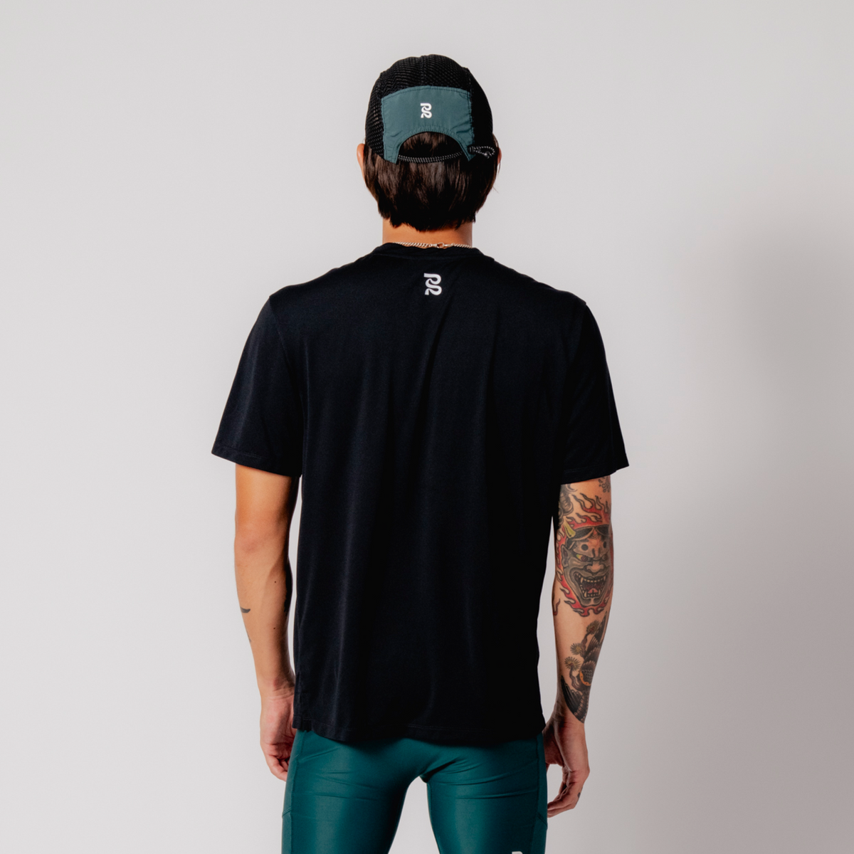 Mesh Run Hat With Reflective Patch - Pine