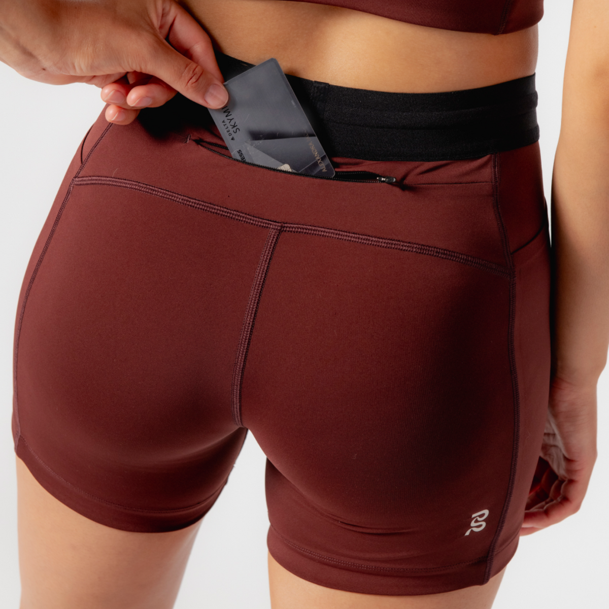 Stamina™ 5" Compression Short, Women's - Deep Cherry