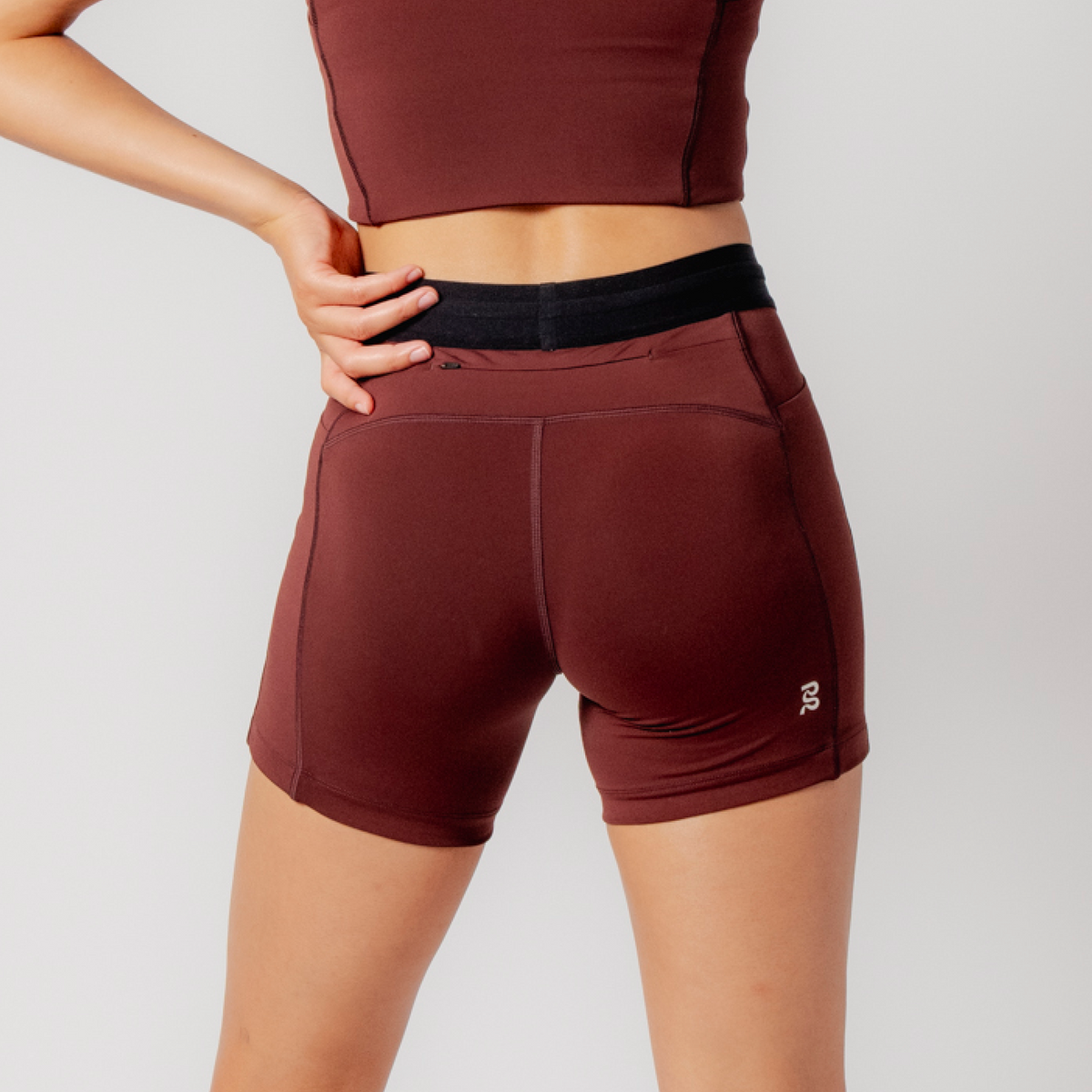 Stamina™ 5" Compression Short, Women's - Deep Cherry