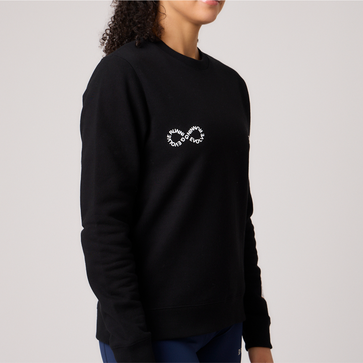 Cotton Fleece Community Crewneck - Unisex, Black