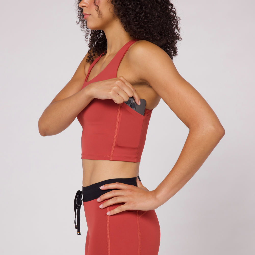 Stamina™ Scoop Neck Race Crop