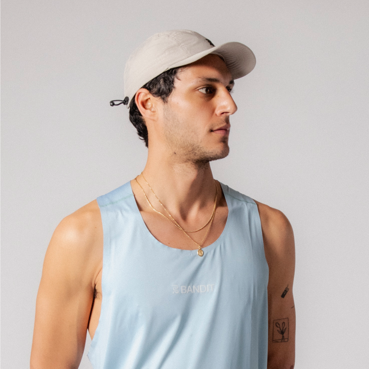 The Current Nylon Run Hat - Oatmeal