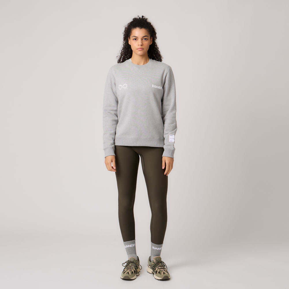Cotton Fleece Community Crewneck - Unisex, Heather Grey
