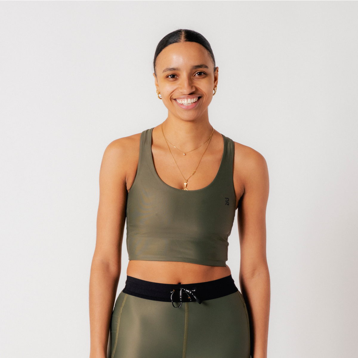 Superbeam™ Scoop Neck Run Crop