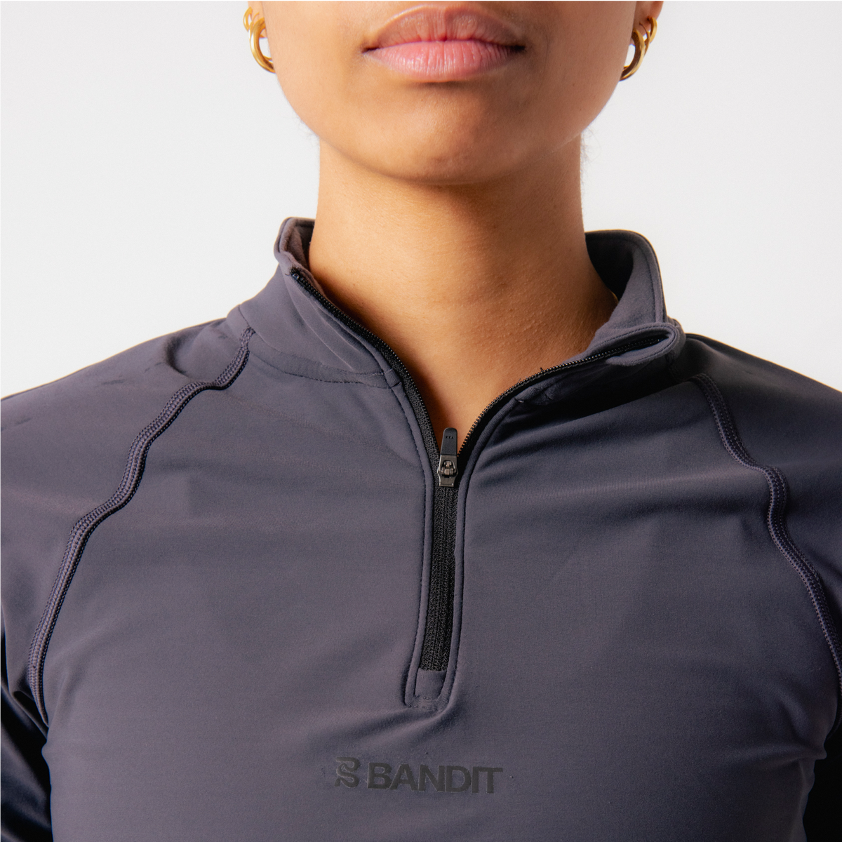 SoftSpeed™️ Quarter Zip-Women's, Dark Grey