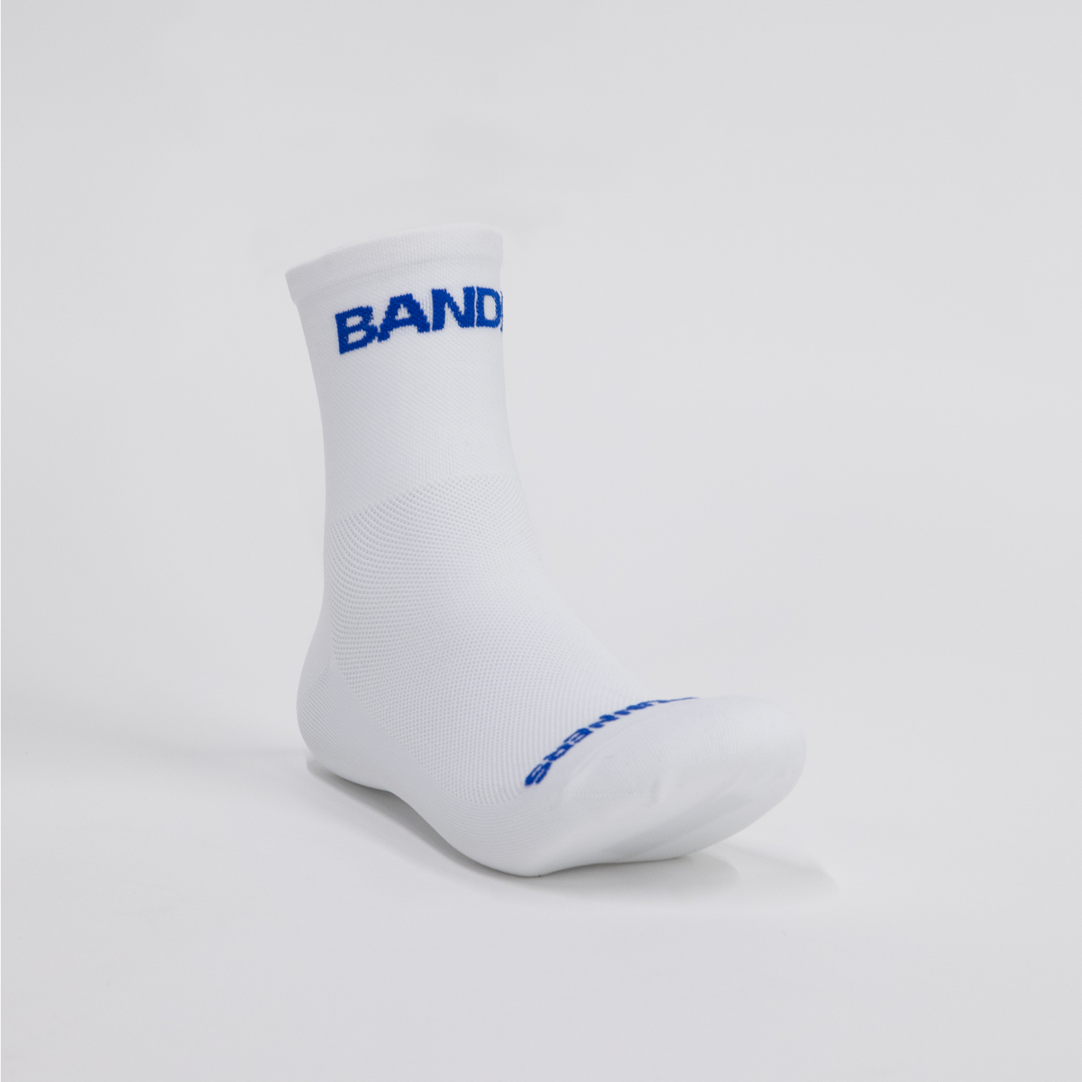 Lite Run Quarter Socks - White with Stadium Blue - 2 Pack