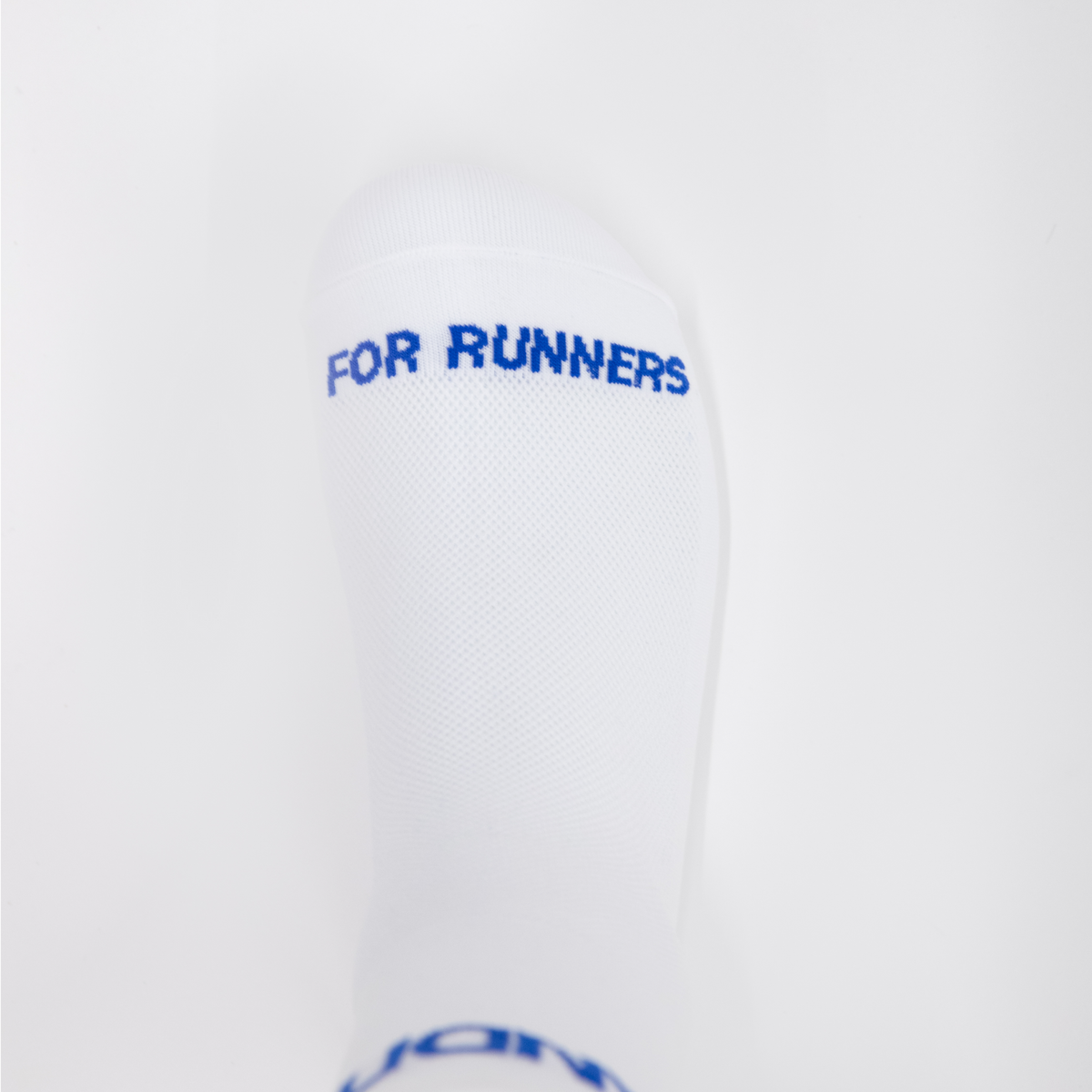 Lite Run Quarter Socks - White with Stadium Blue - 2 Pack