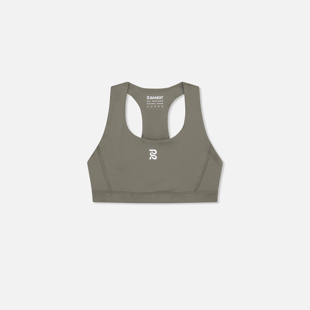 Stamina™ Scoop Neck Run Bra - Fatigue