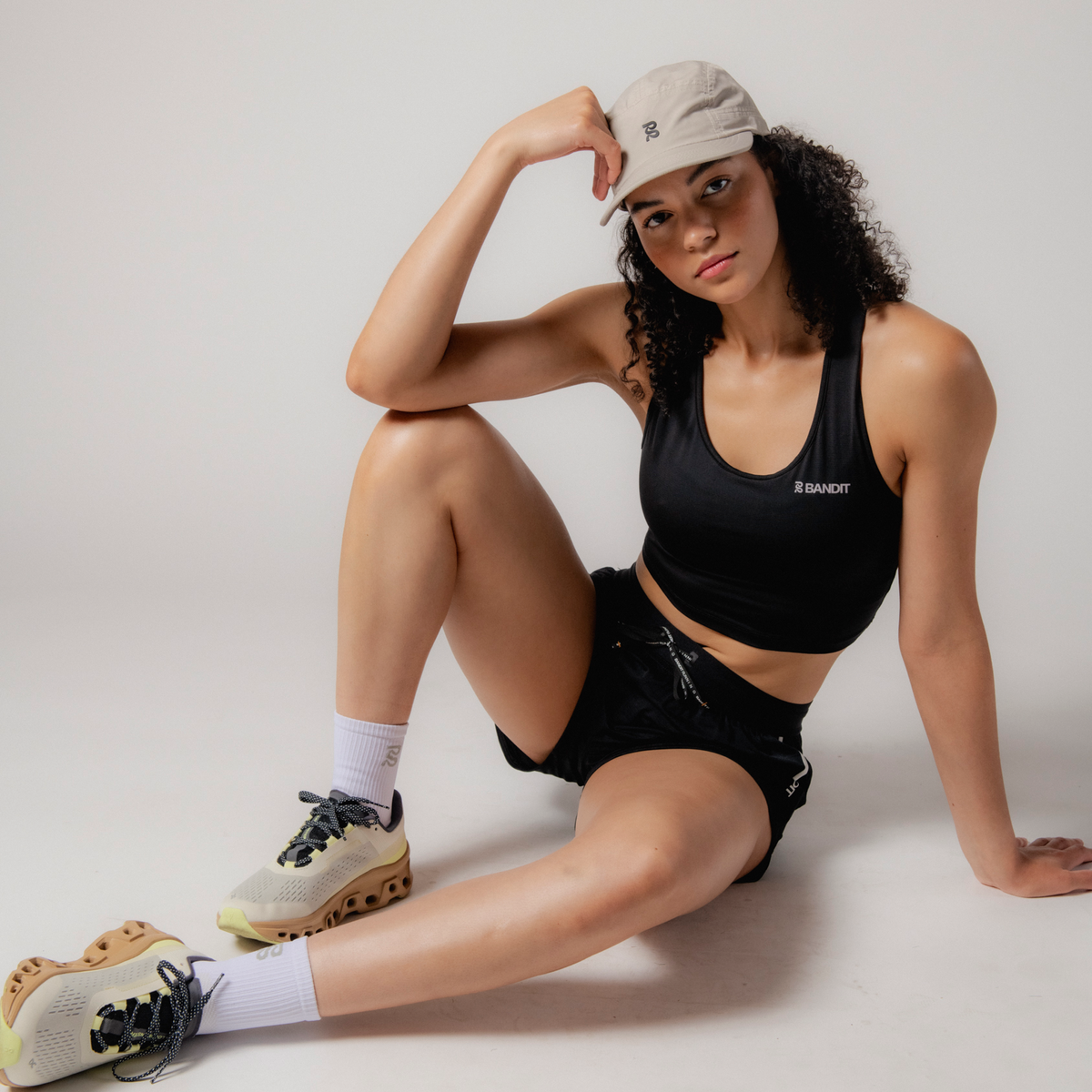 The Current Nylon Run Hat - Oatmeal