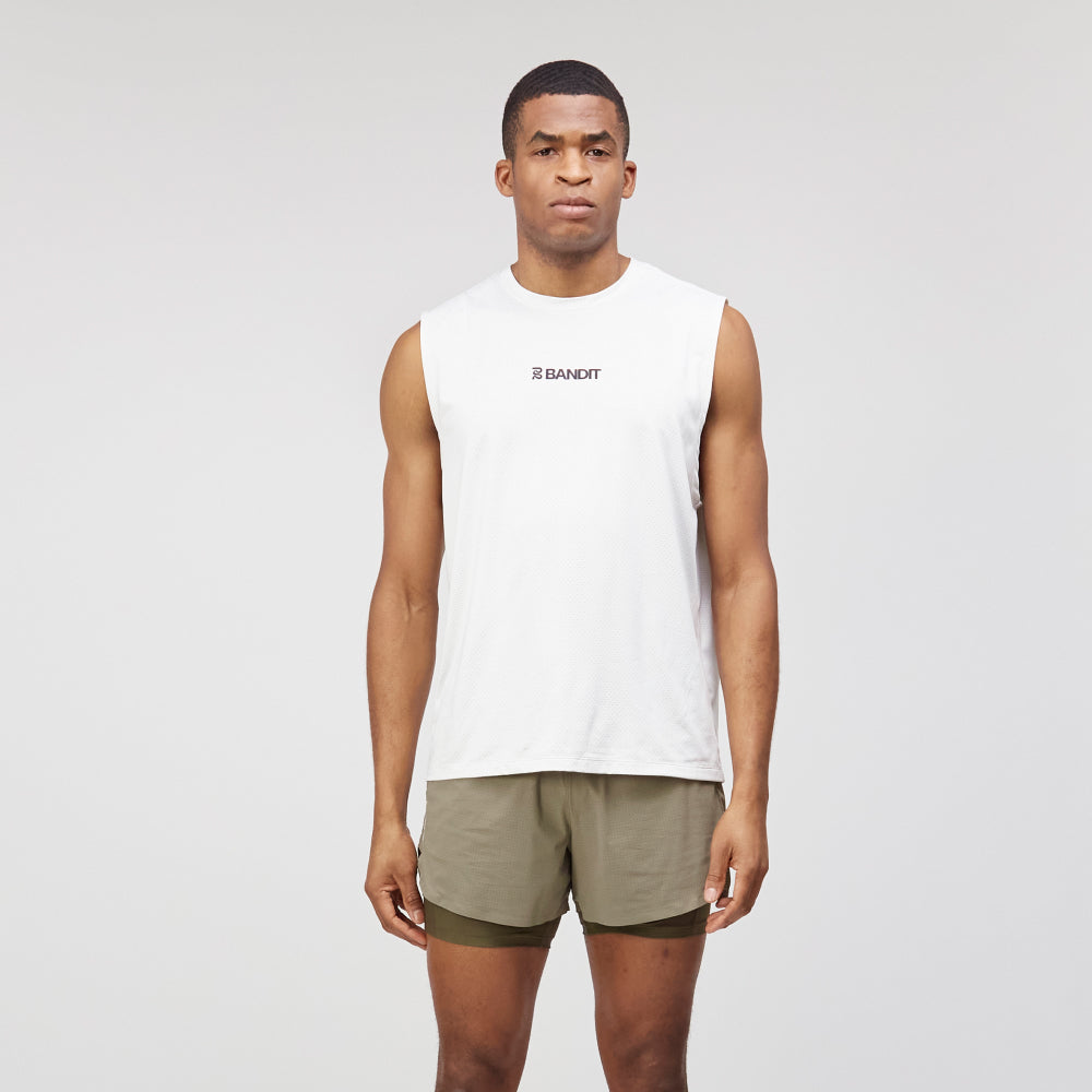NanoMesh™ Men's Run Tank - White