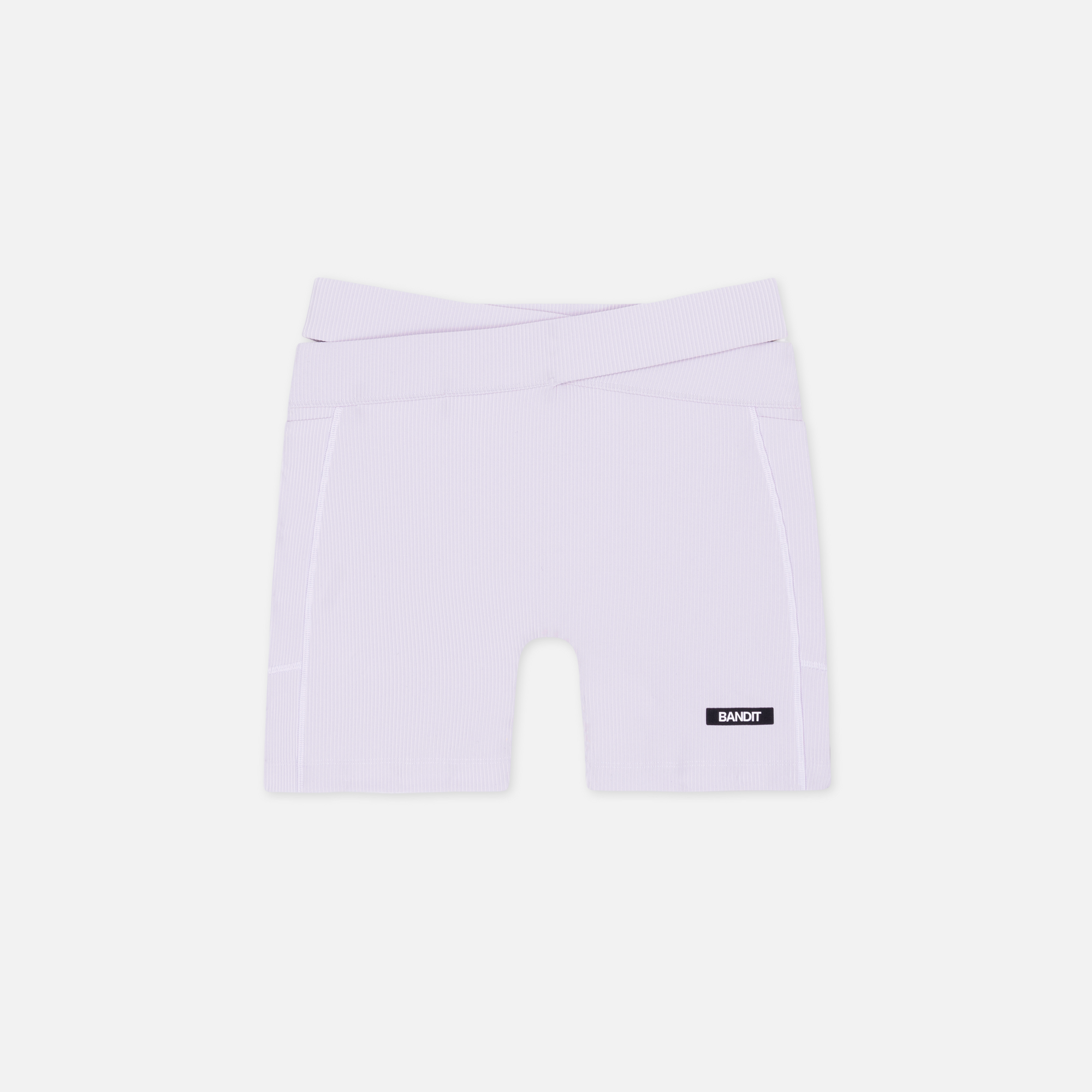 Striped Cadence™ Crossover 5" Women's Compression Shorts - Light Thistle