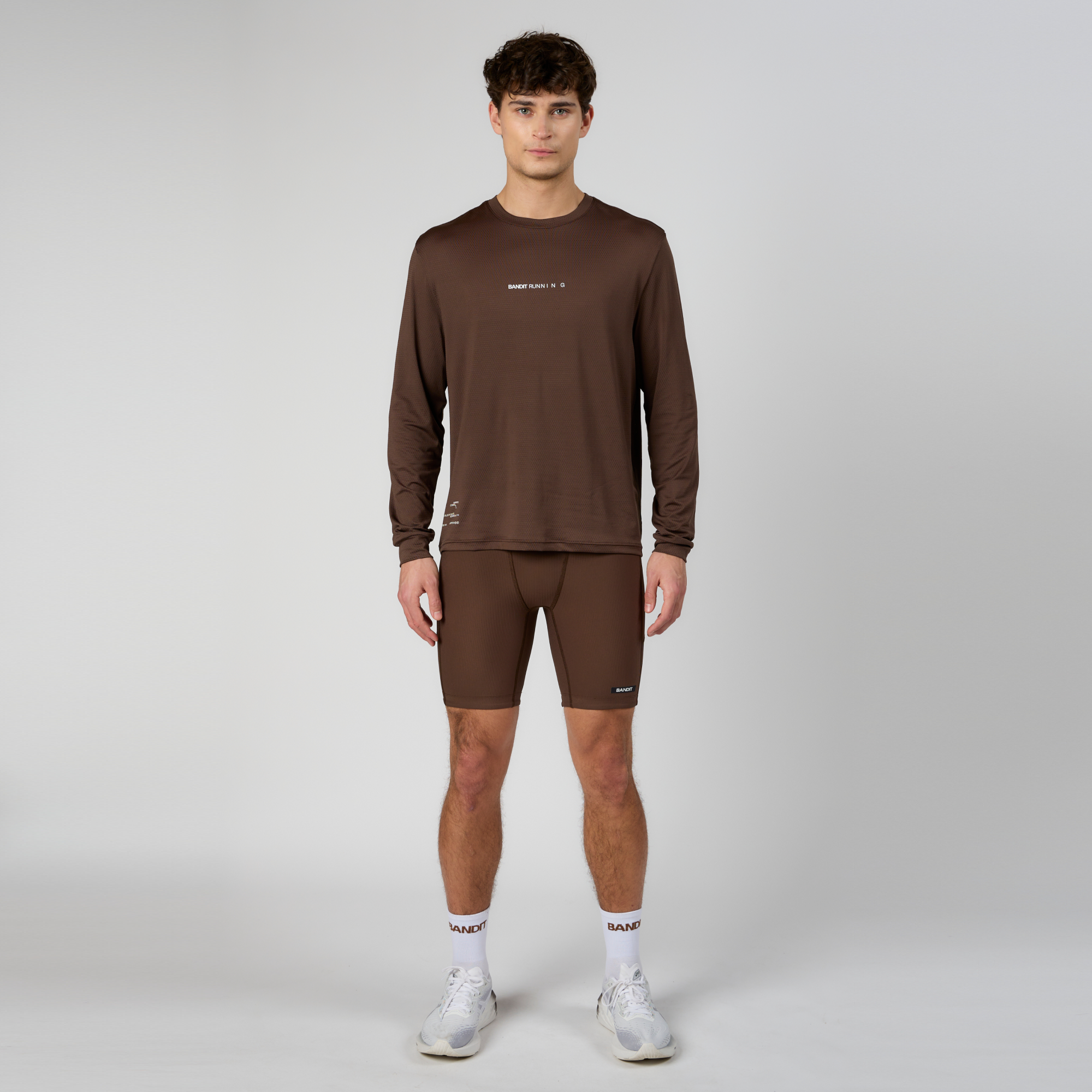 Micromesh™ Performance Long Sleeve Tee - Unisex, Umber