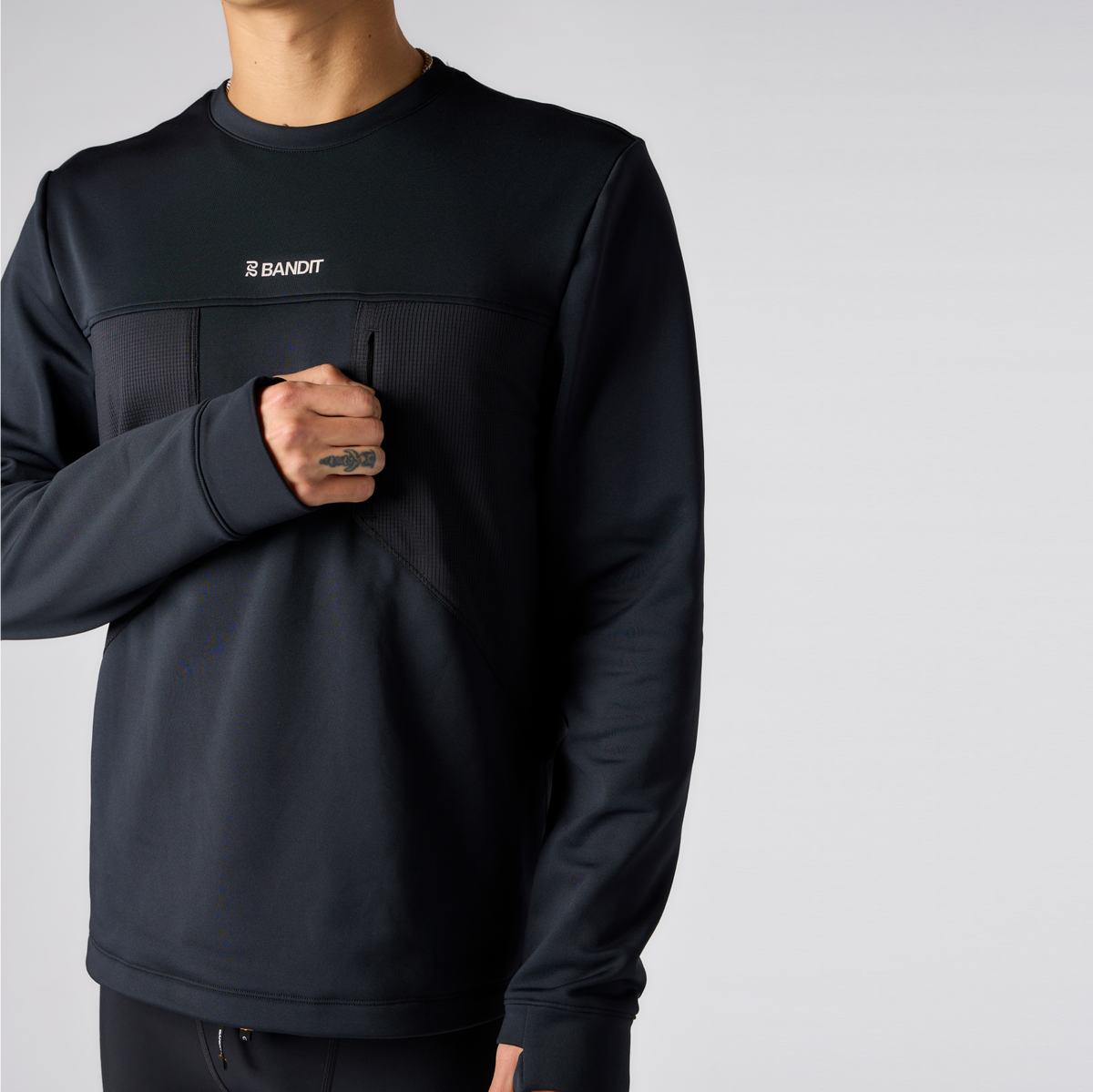 SoftSpeed™ Max Stash Pocket Crew - Unisex, Black