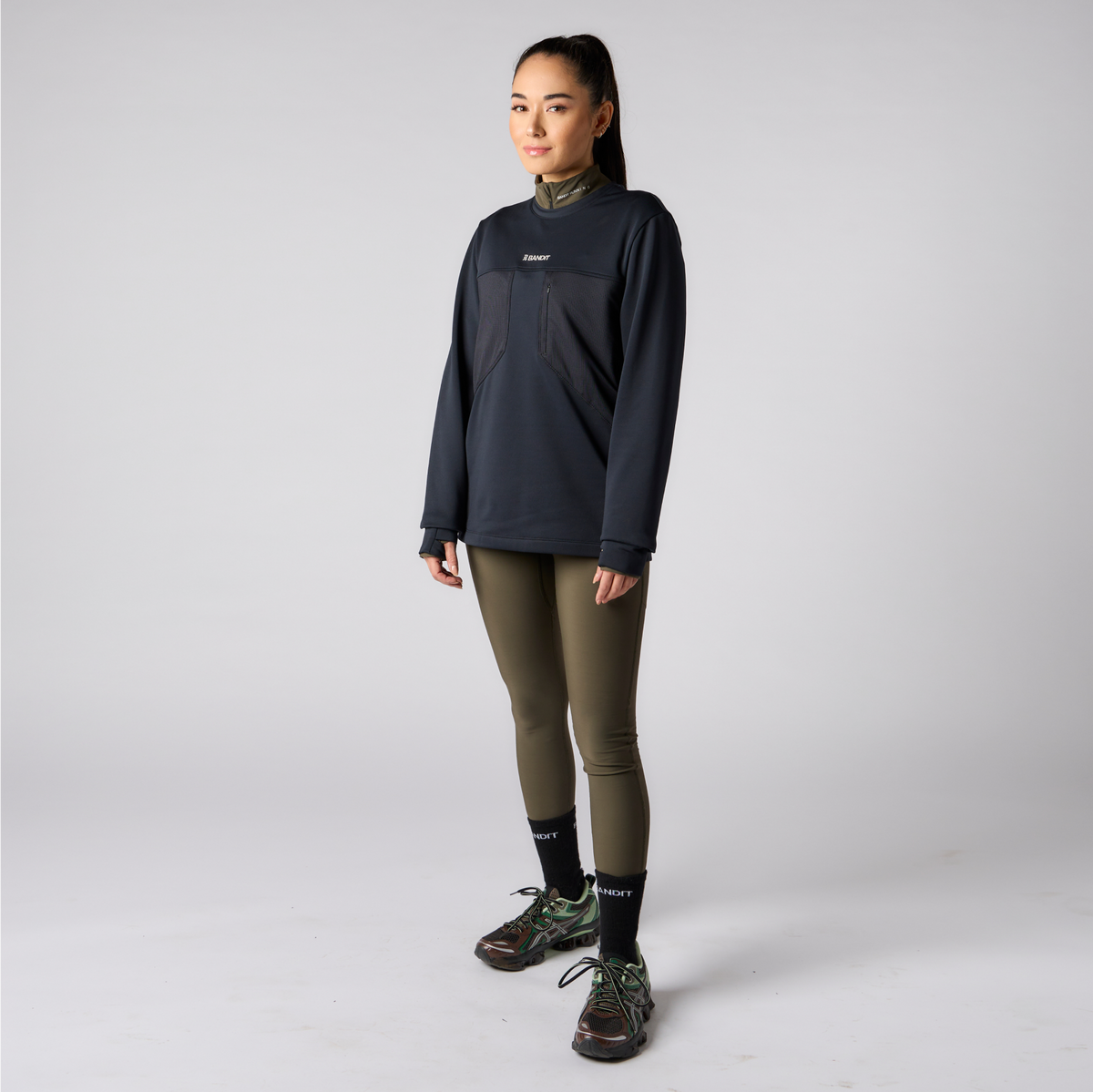 SoftSpeed™ Max Stash Pocket Crew - Unisex, Black