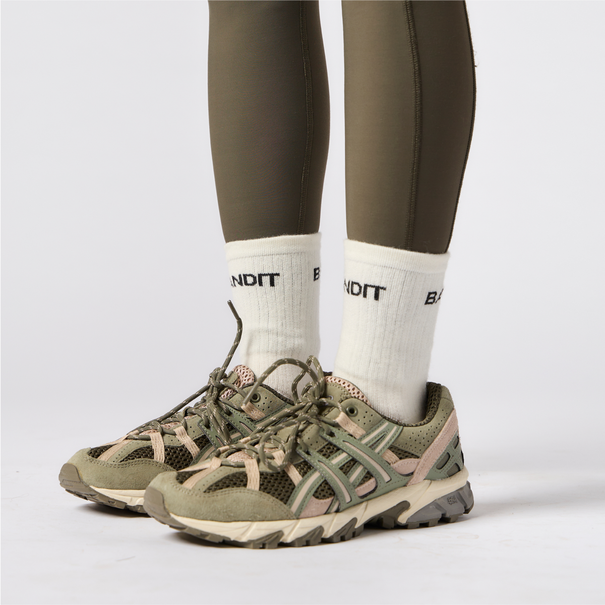 Merino Wool Run Quarter Socks - White with Black - 2 Pack