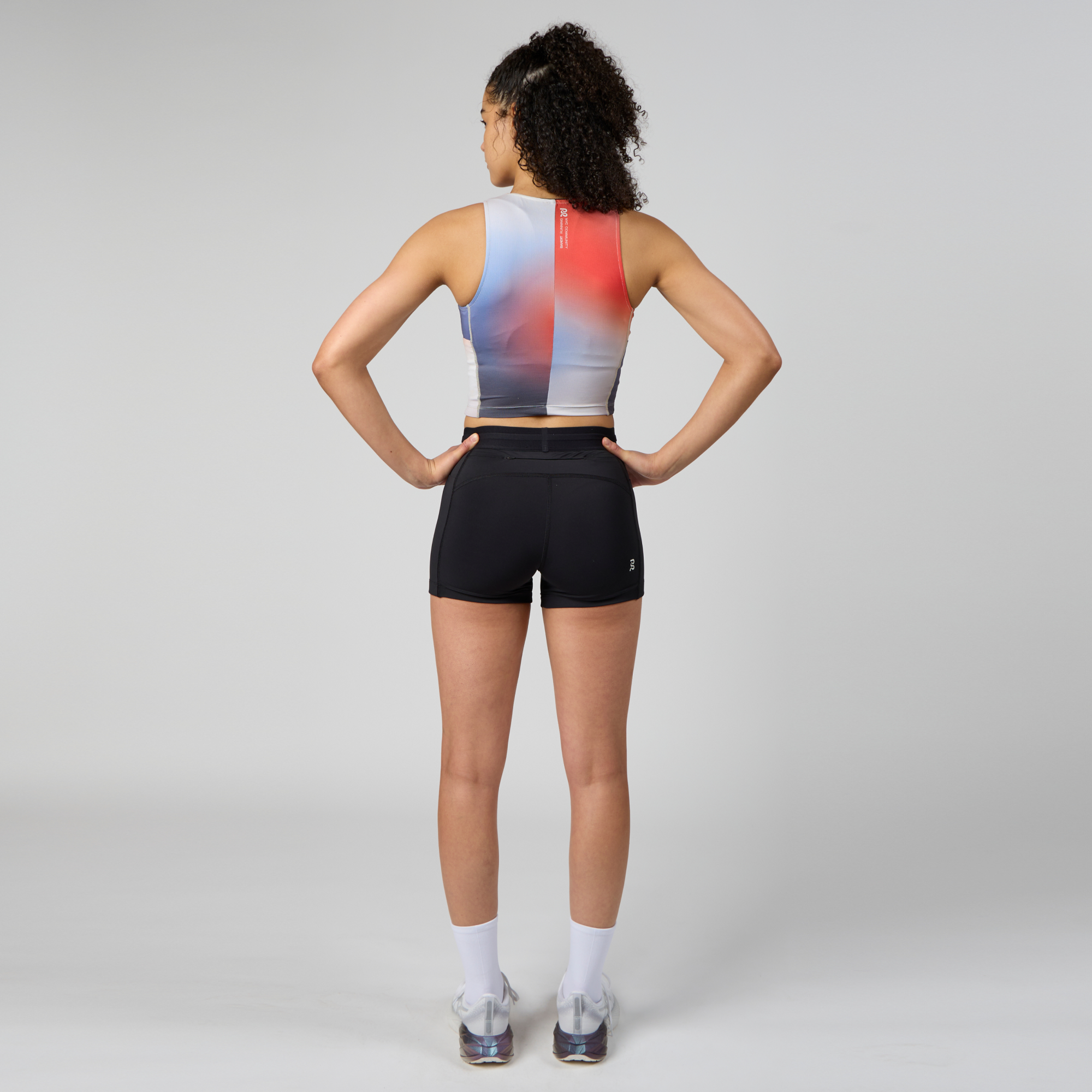 Ares Flex™ Zip Front Race Crop - Split Gradient