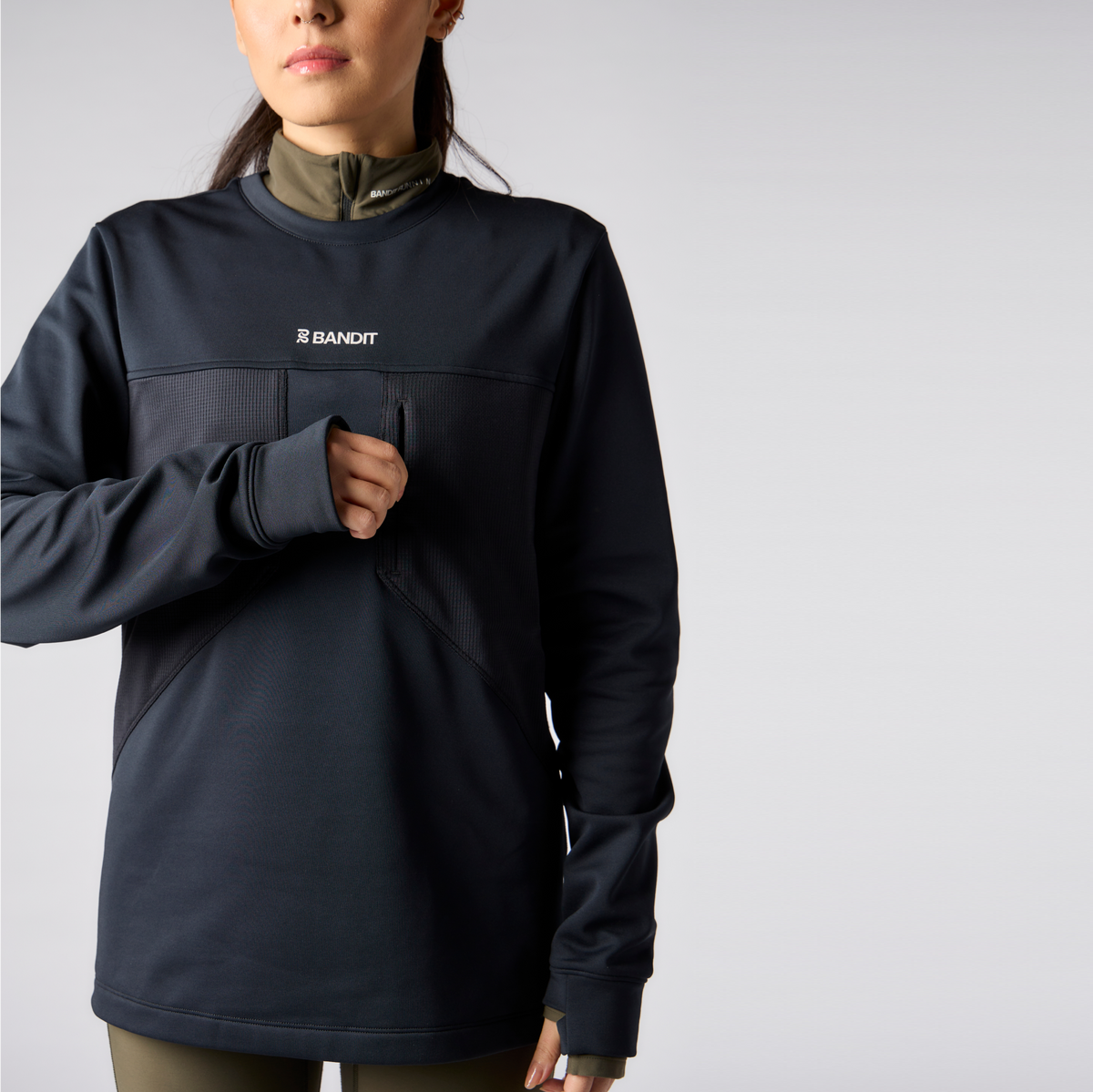 SoftSpeed™ Max Stash Pocket Crew - Unisex, Black