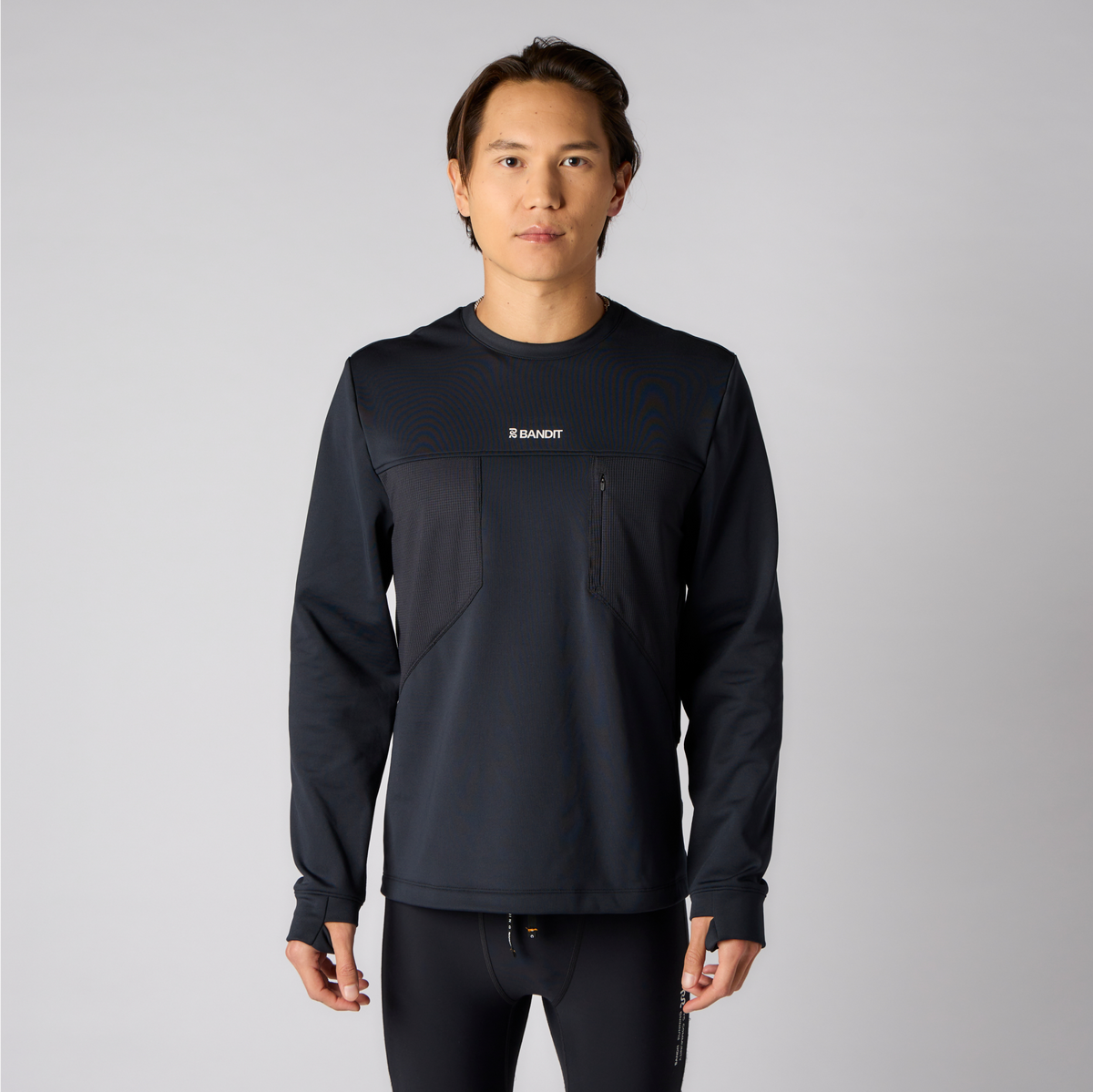 SoftSpeed™ Max Stash Pocket Crew - Unisex, Black