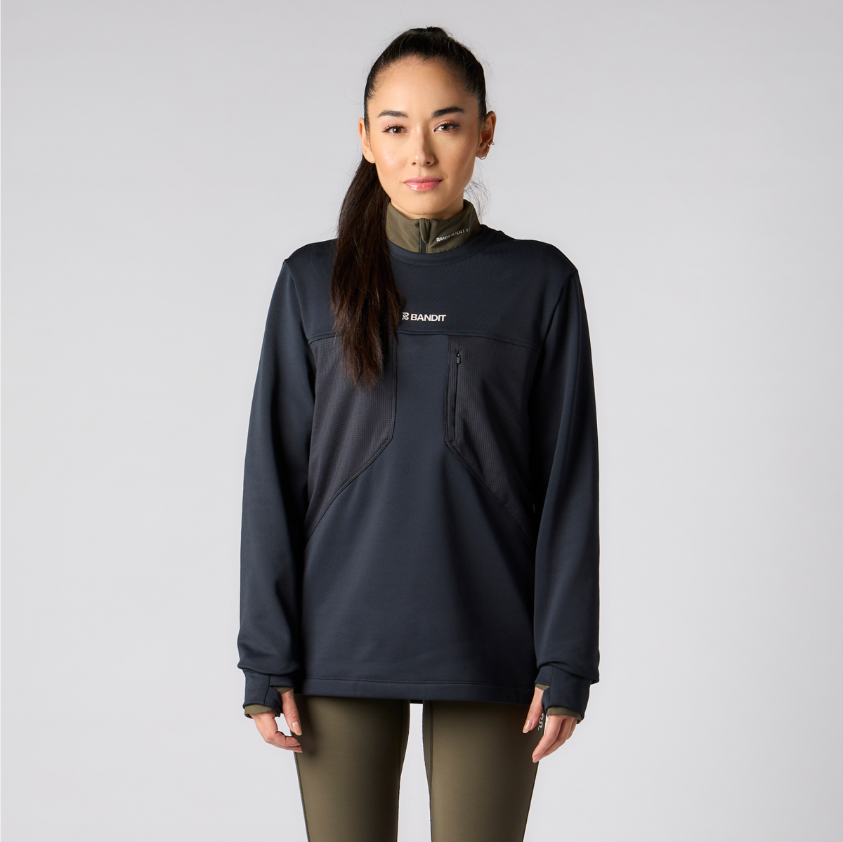 SoftSpeed™ Max Stash Pocket Crew - Unisex, Black