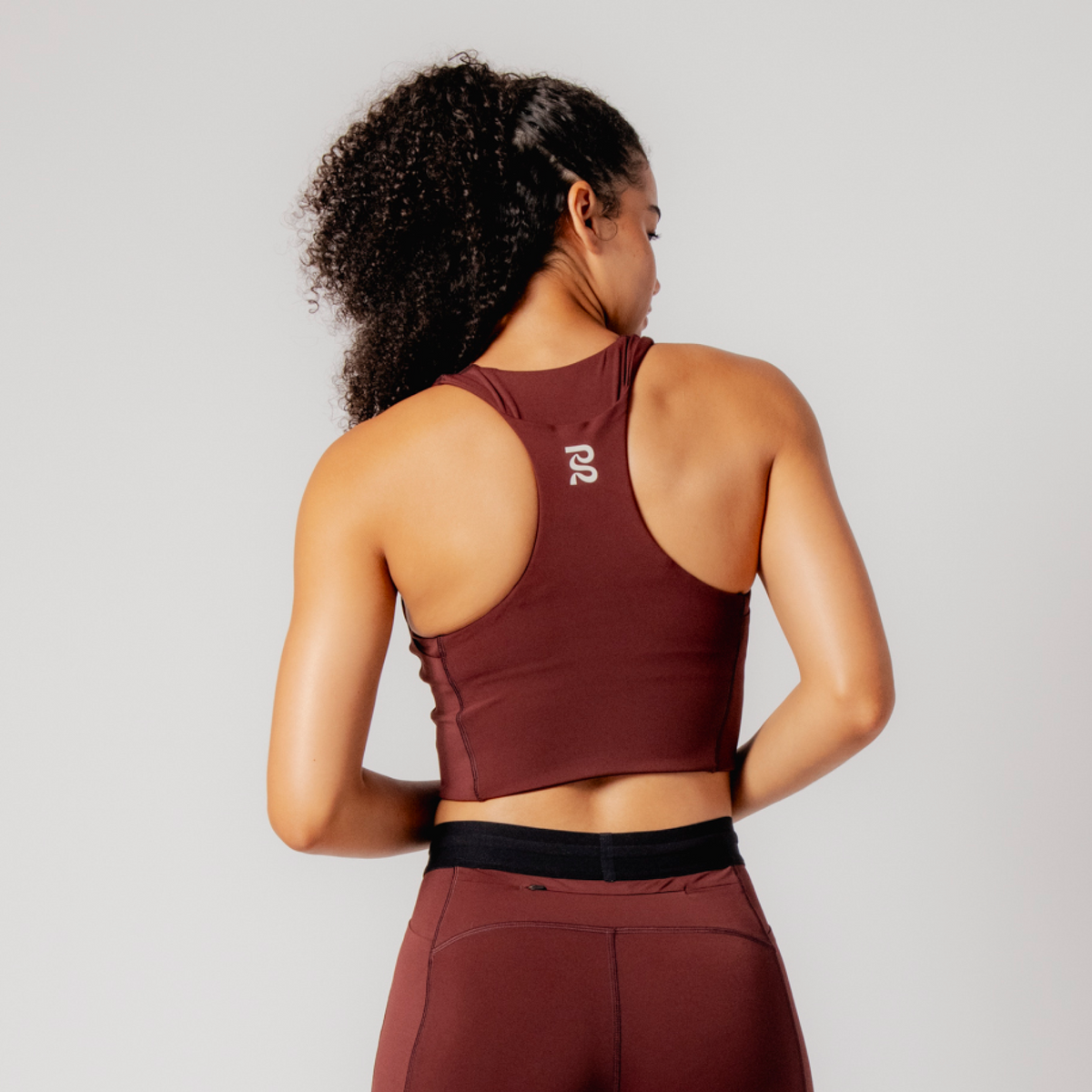 Stamina™ Compression Race Crop - Deep Cherry