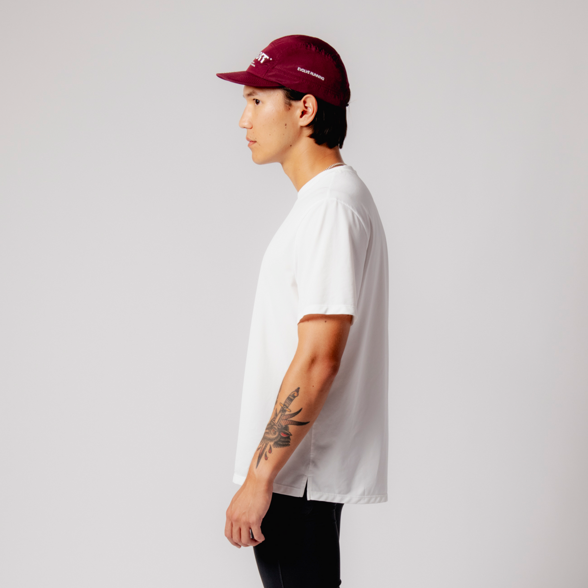Warped Bandit Run Hat - Deep Cherry