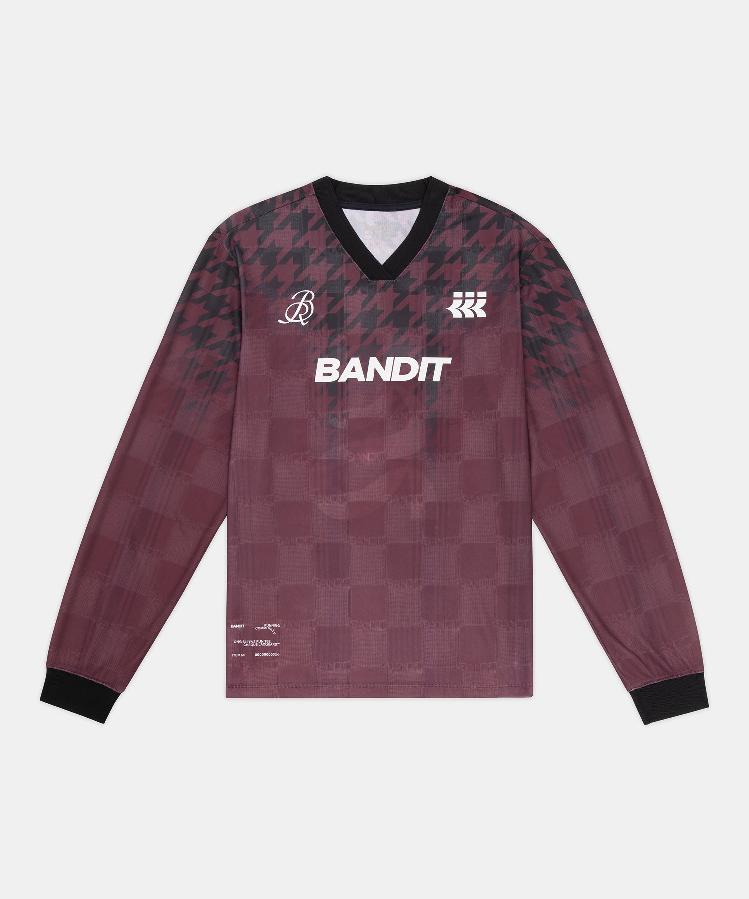 Jacquard Footy Long Sleeve - Fig Print