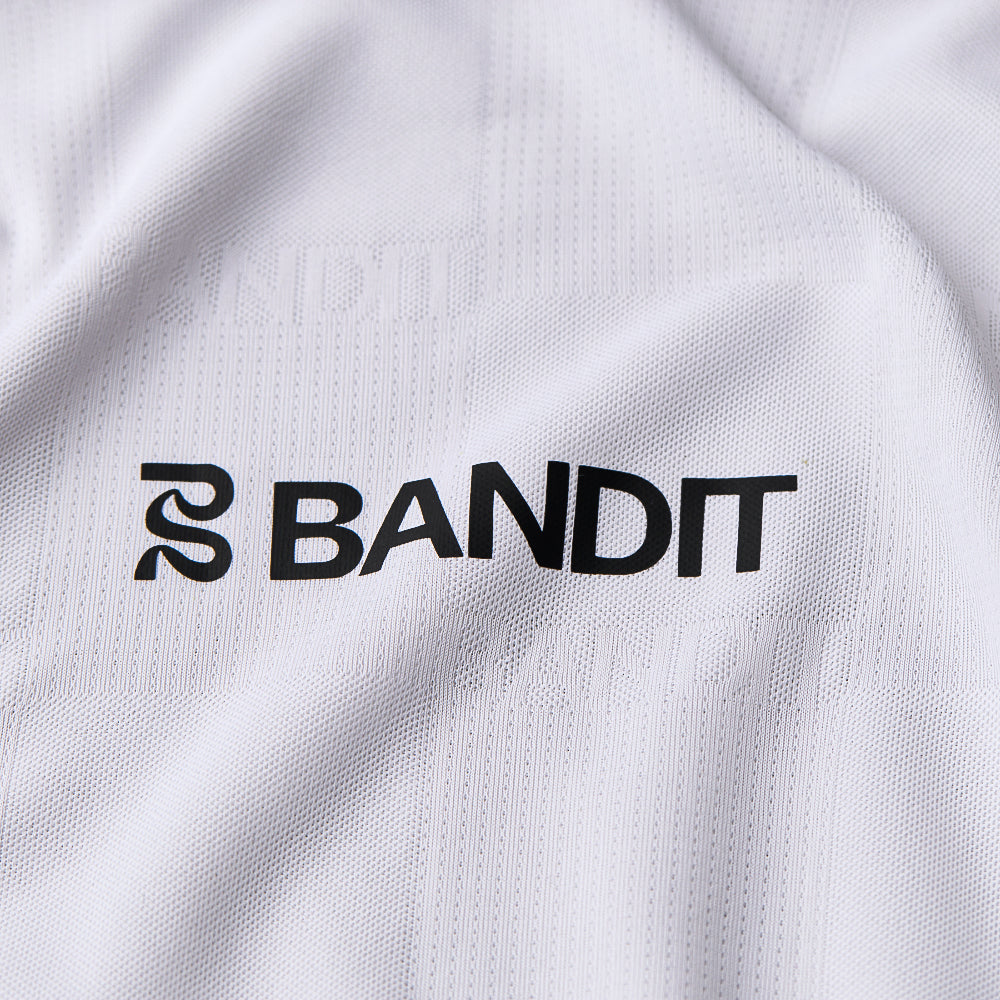 Bandit Cheque Jacquard Long Sleeve - Unisex, White