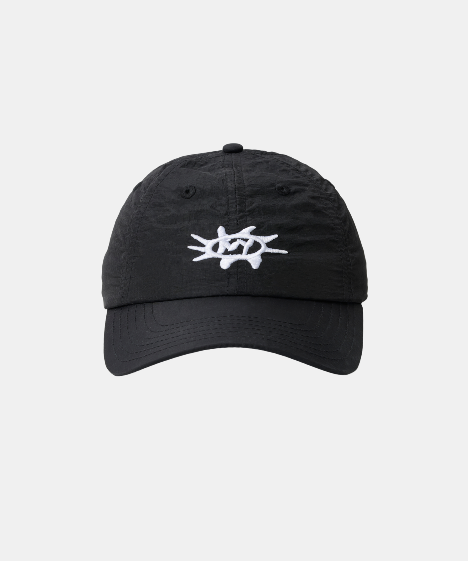Nylon "Sunburst" Dad Hat - Black