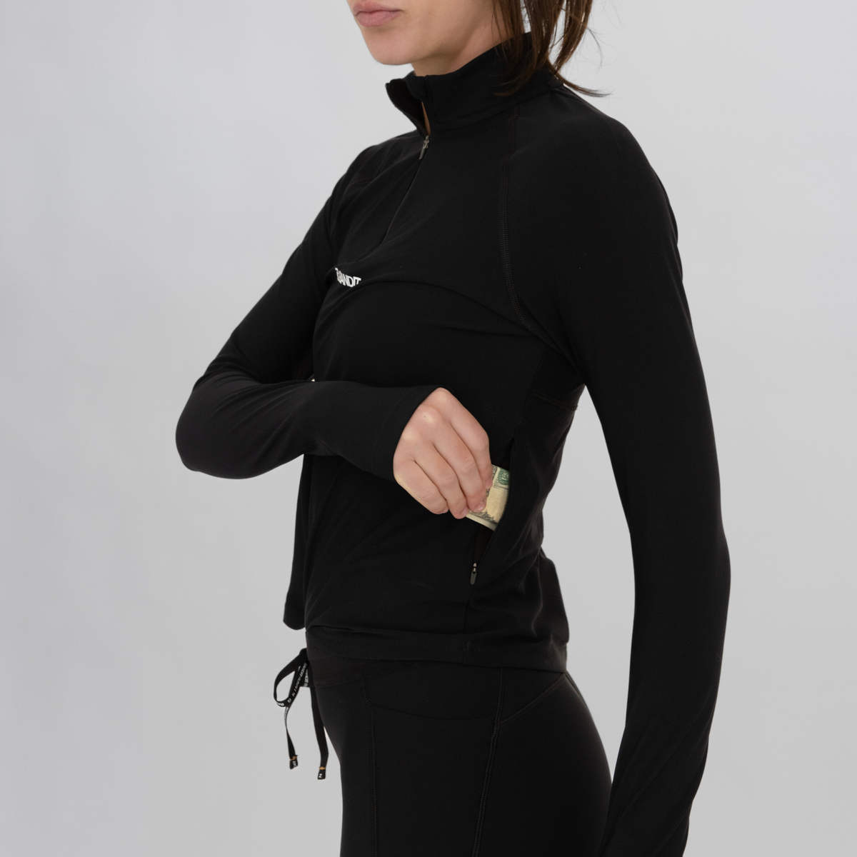 SoftSpeed™️ Cold Weather Quarter Zip-Women's, Black
