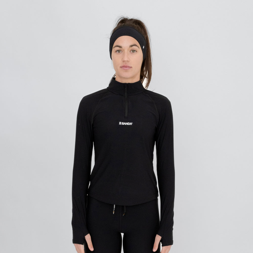 SoftSpeed™️ Cold Weather Quarter Zip-Women's, Black