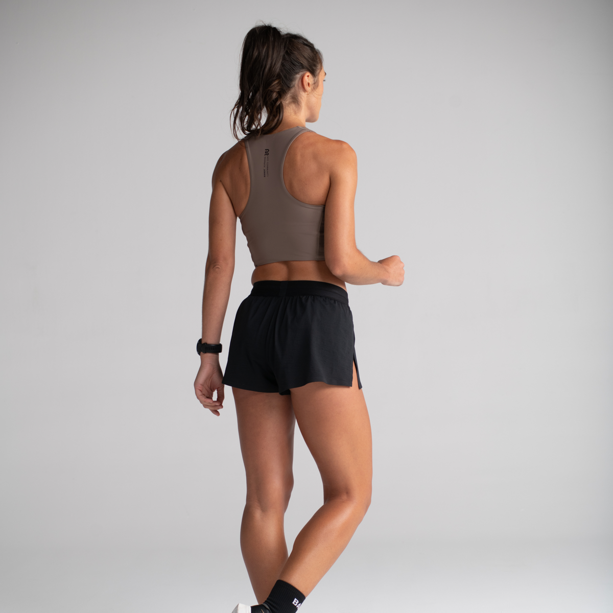 LiteWave 3" Splitty Run Short - Women's, Black