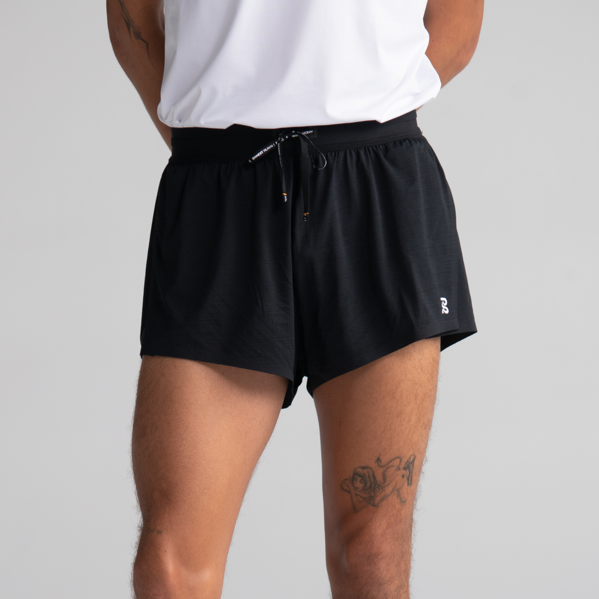 LiteWave 3" Splitty Run Short (1st Gen) - Men's, Black
