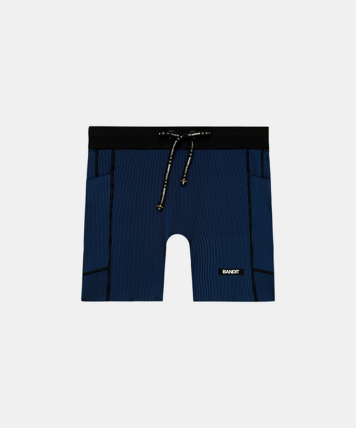 Women's Striped Cadence™ 5" Compression Shorts - Black / Bauhaus Blue
