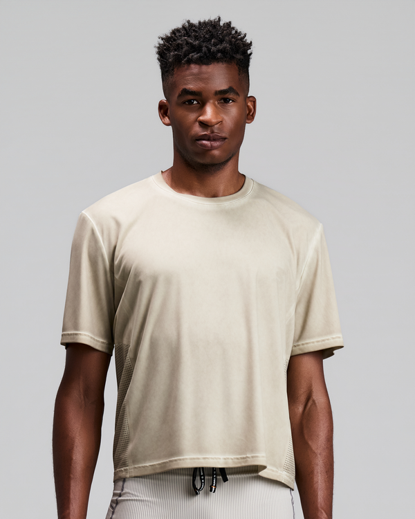 Men's FrioSoft™ Perforated Box Tee - Plaster