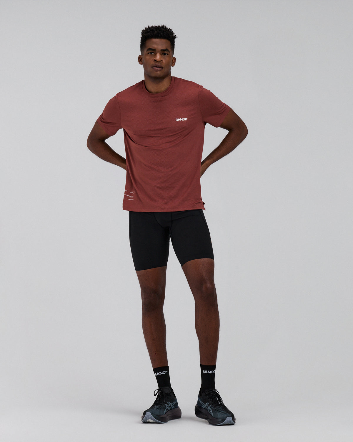 Men's Micromesh™ Run Tee - Mahogany