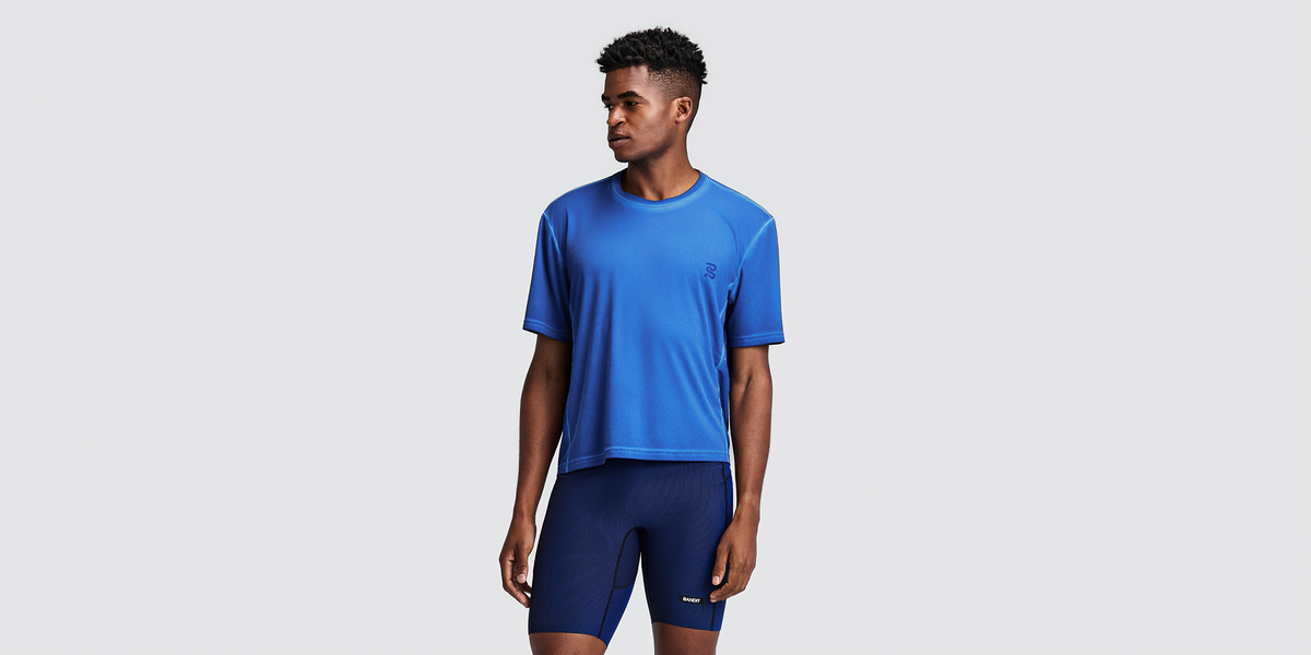 Men's FrioSoft™ Perforated Box Tee - Bauhaus Blue